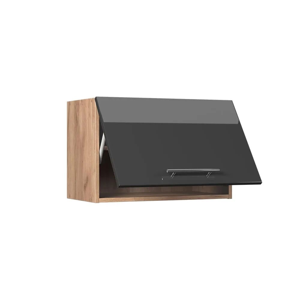 Vicco Fame-Line Pensile da cucina, Antracite lucido/Rovere dorato, 60 cm - immagine 5