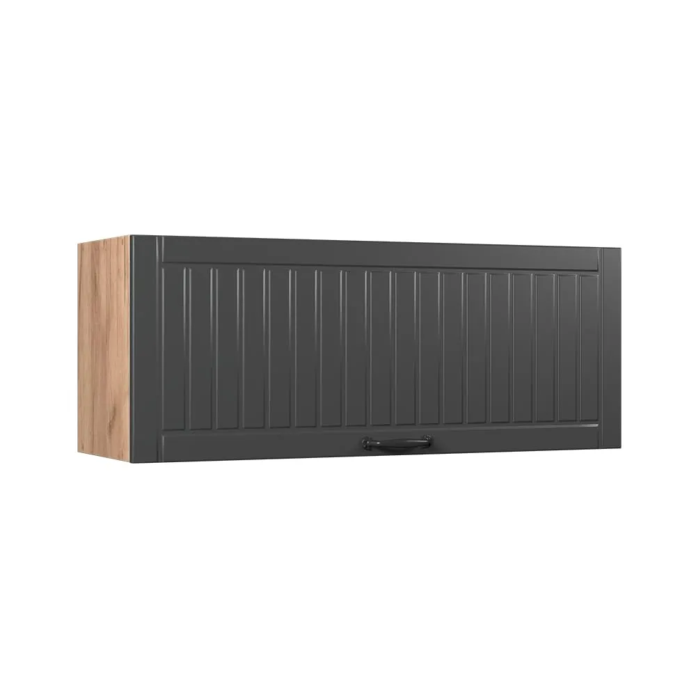Vicco Pensile da cucina Fame-Line, Grigio scuro/Rovere dorato, 100 cm - immagine 1