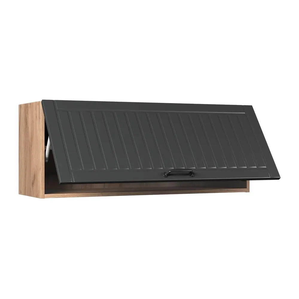Vicco Pensile da cucina Fame-Line, Grigio scuro/Rovere dorato, 100 cm - immagine 5