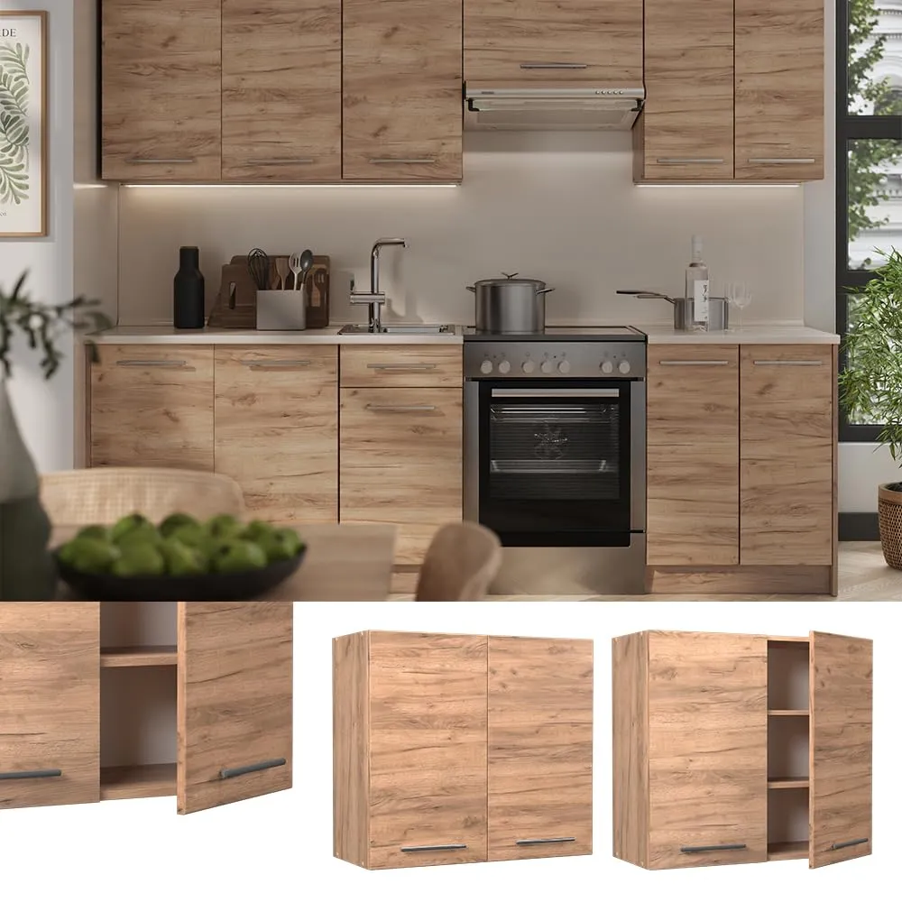 Vicco Pensile da cucina Fame-Line, Rovere dorato, 80 cm - immagine 4