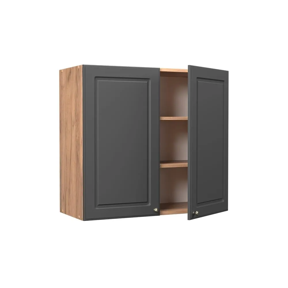 Vicco Pensile da Cucina Fame-Line Antracite Country/Rovere Dorato 80 cm - immagine 5
