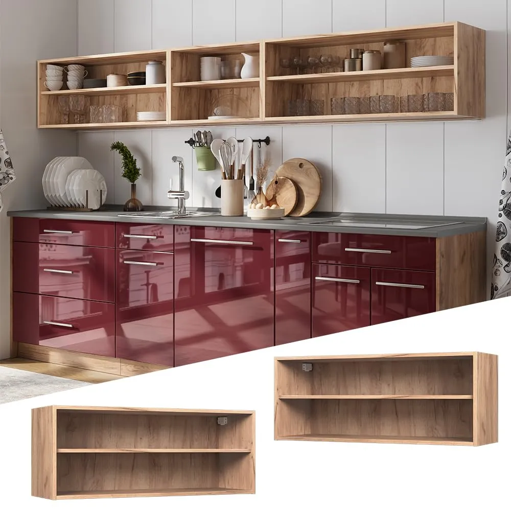 Vicco Pensile da cucina Fame-Line, Rovere dorato, 100 cm - immagine 3