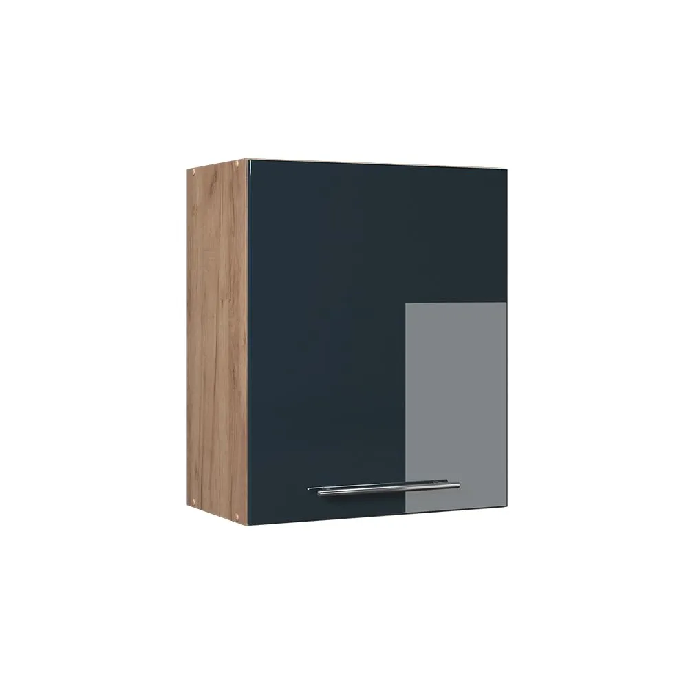 Vicco Pensile da cucina Fame-Line, Blu scuro lucido, 60 cm - immagine 1