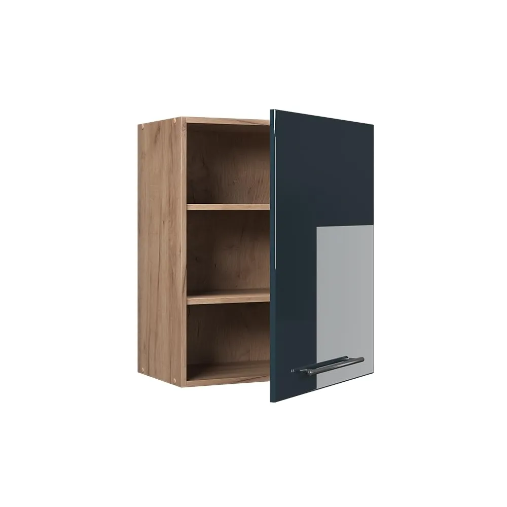 Vicco Pensile da cucina Fame-Line, Blu scuro lucido, 60 cm - immagine 5