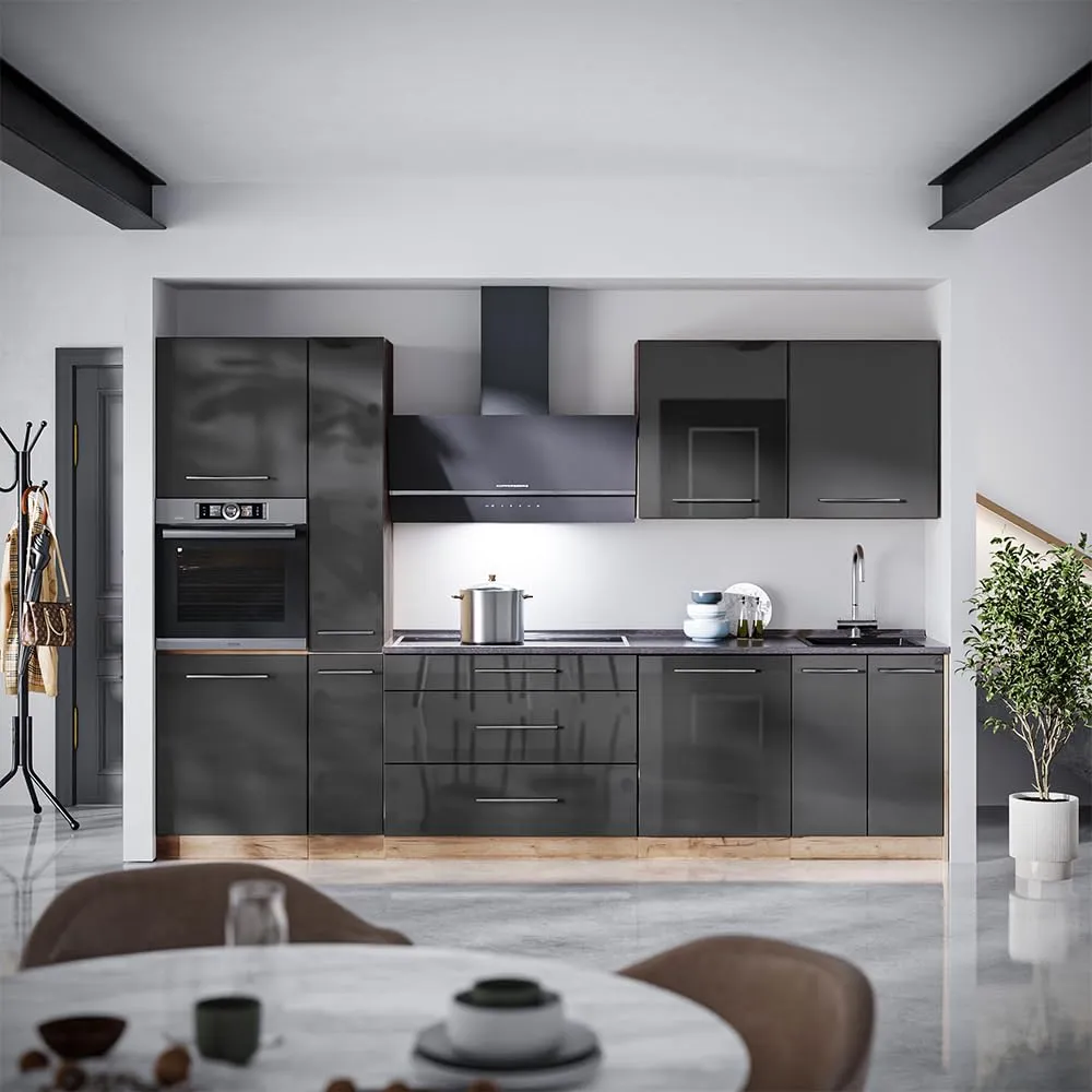 Vicco Fame-Line Pensile da Cucina, Antracite Lucido, 60 cm - immagine 5