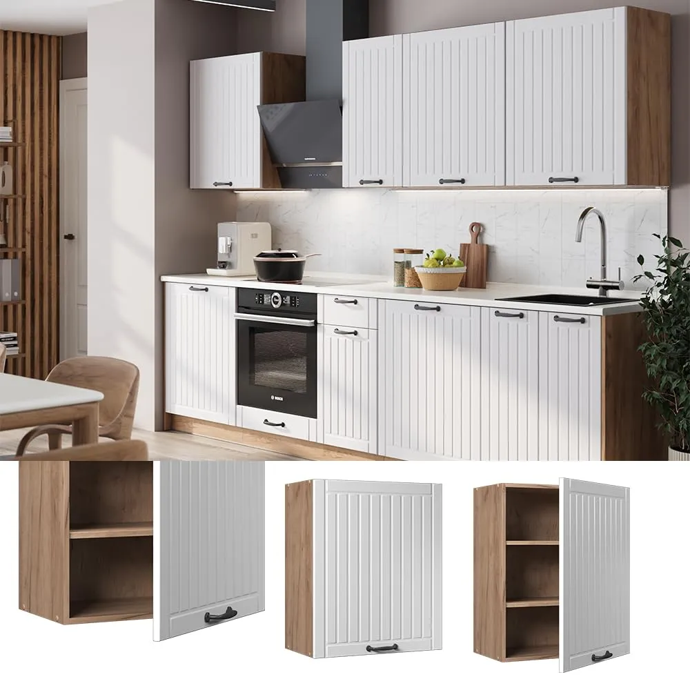 Vicco Pensile da cucina Fame-Line, Bianco Country, 60 cm - immagine 4