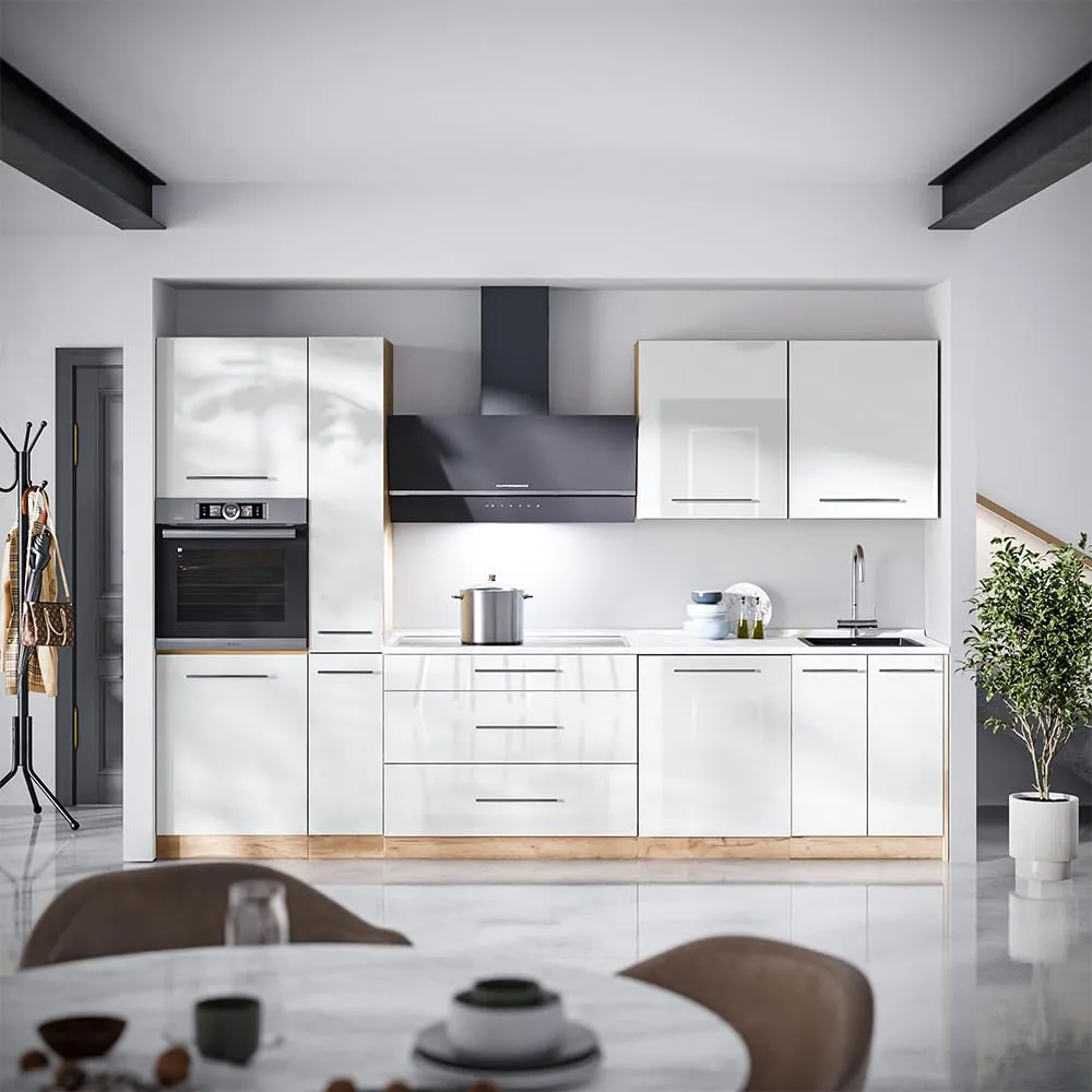 Vicco Pensile da cucina Fame-Line, Bianco Lucido, 60 cm - immagine 2