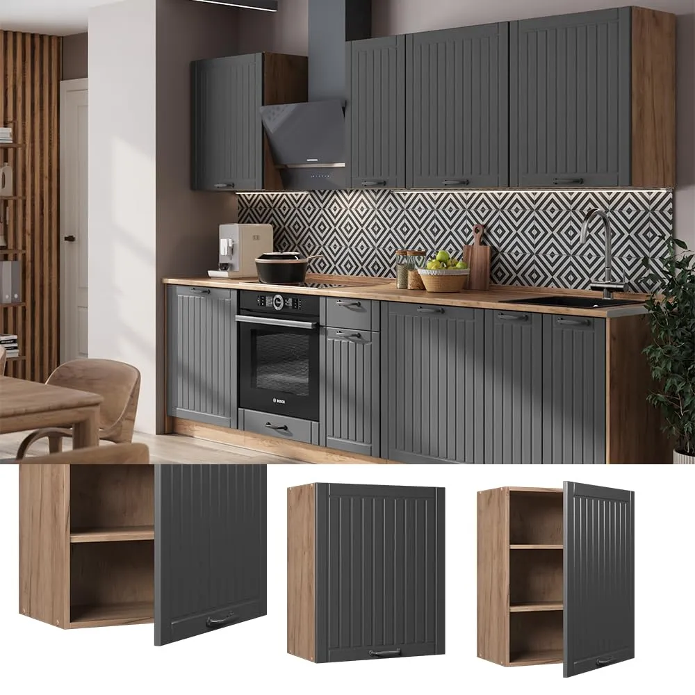 Vicco Pensile da cucina Fame-Line, Grigio scuro, 60 cm - immagine 3