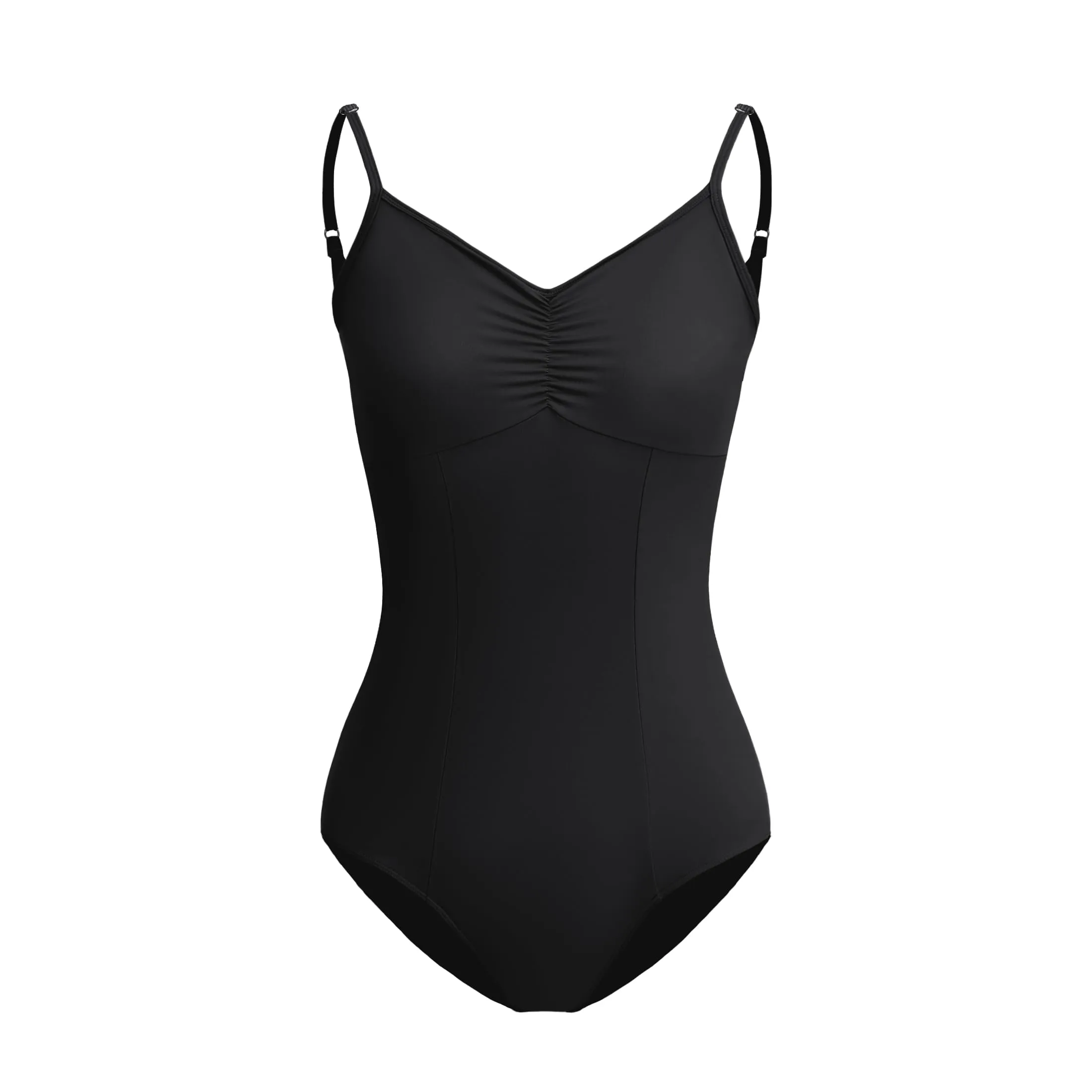 ZYXWVU Body Danza Classica Donna con Spalline Regolabili, C20, Nero, M - immagine 1