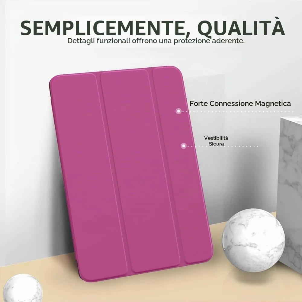MoKo Cover for iPad 9th/8th/7th Gen 10.2", Lampone - immagine 3