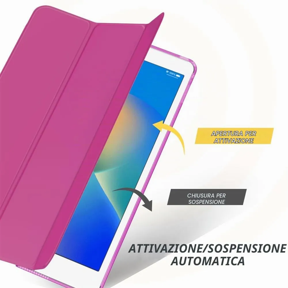 MoKo Cover for iPad 9th/8th/7th Gen 10.2", Lampone - immagine 5