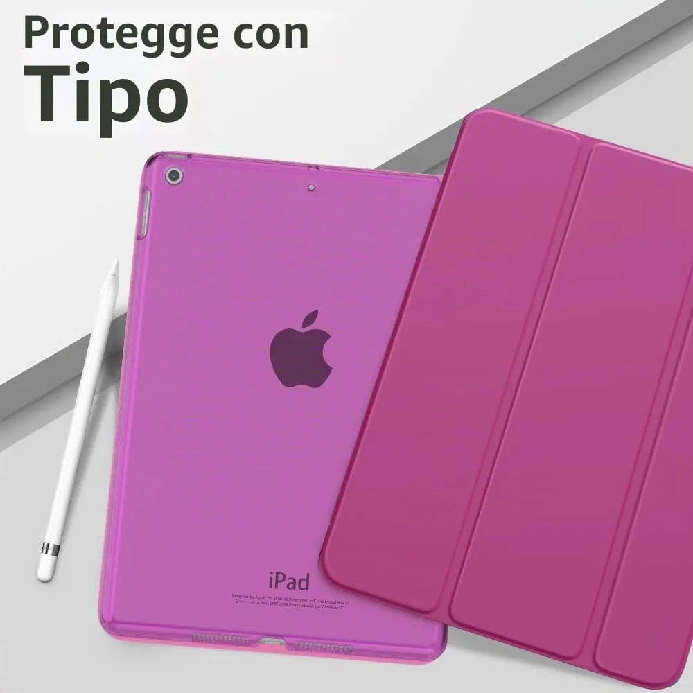 MoKo Cover for iPad 9th/8th/7th Gen 10.2", Lampone - immagine 9