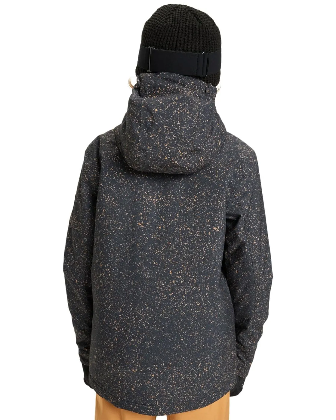Quiksilver Mission Printed Snow Jacket - Nero, Size 12 - immagine 4
