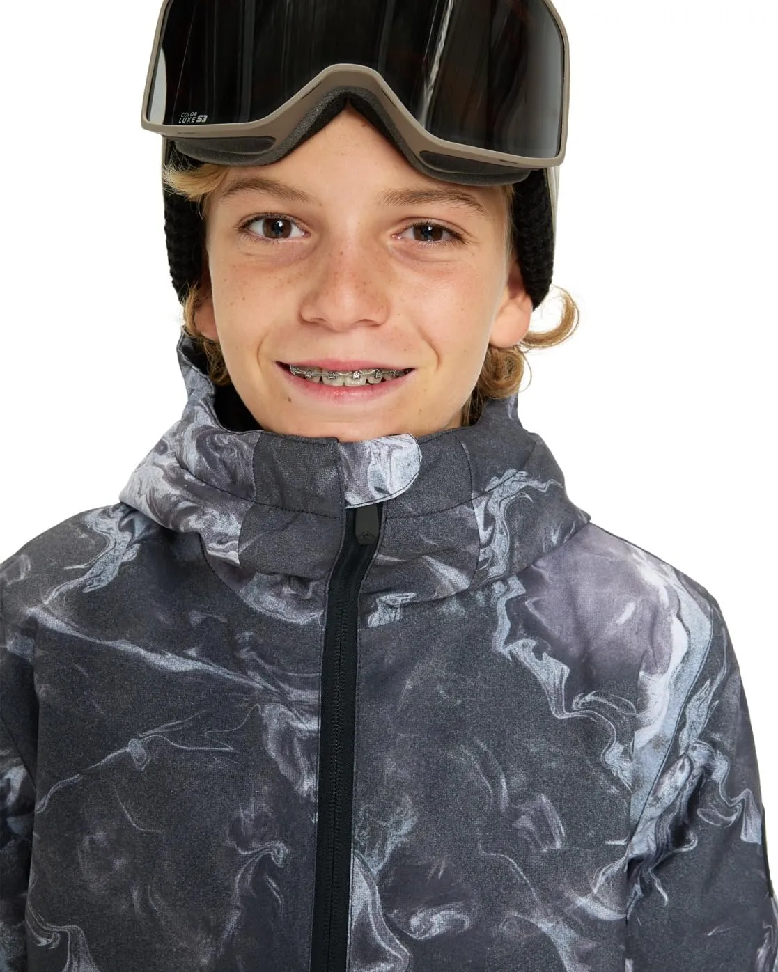 Quiksilver Mission Printed Snow Jacket Nero 12 - immagine 6