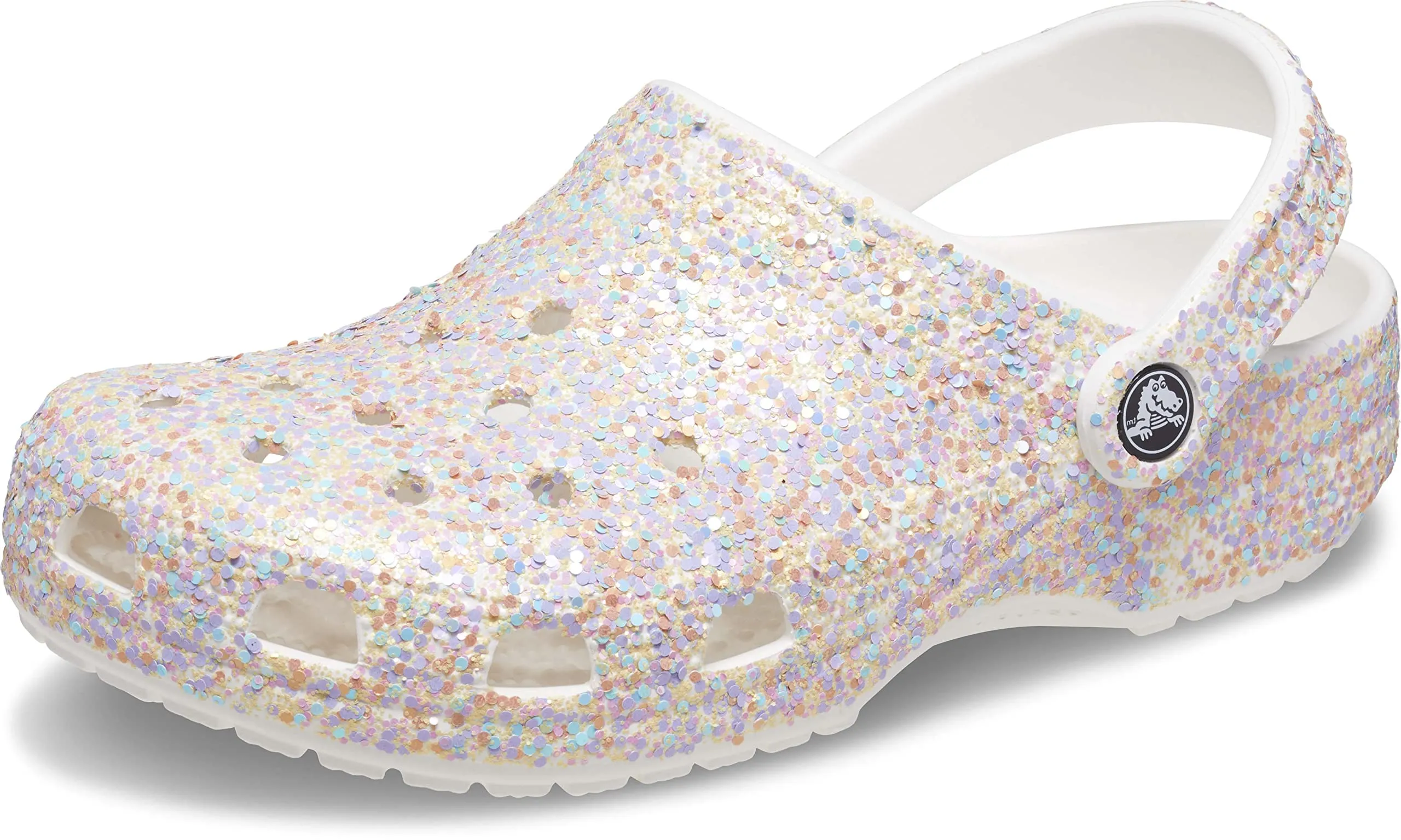 Crocs Classic Rainbow Dye Clogs, Bianco/Multi, 10 Women/8 Men, 208106-94S-M2W4 - immagine 1