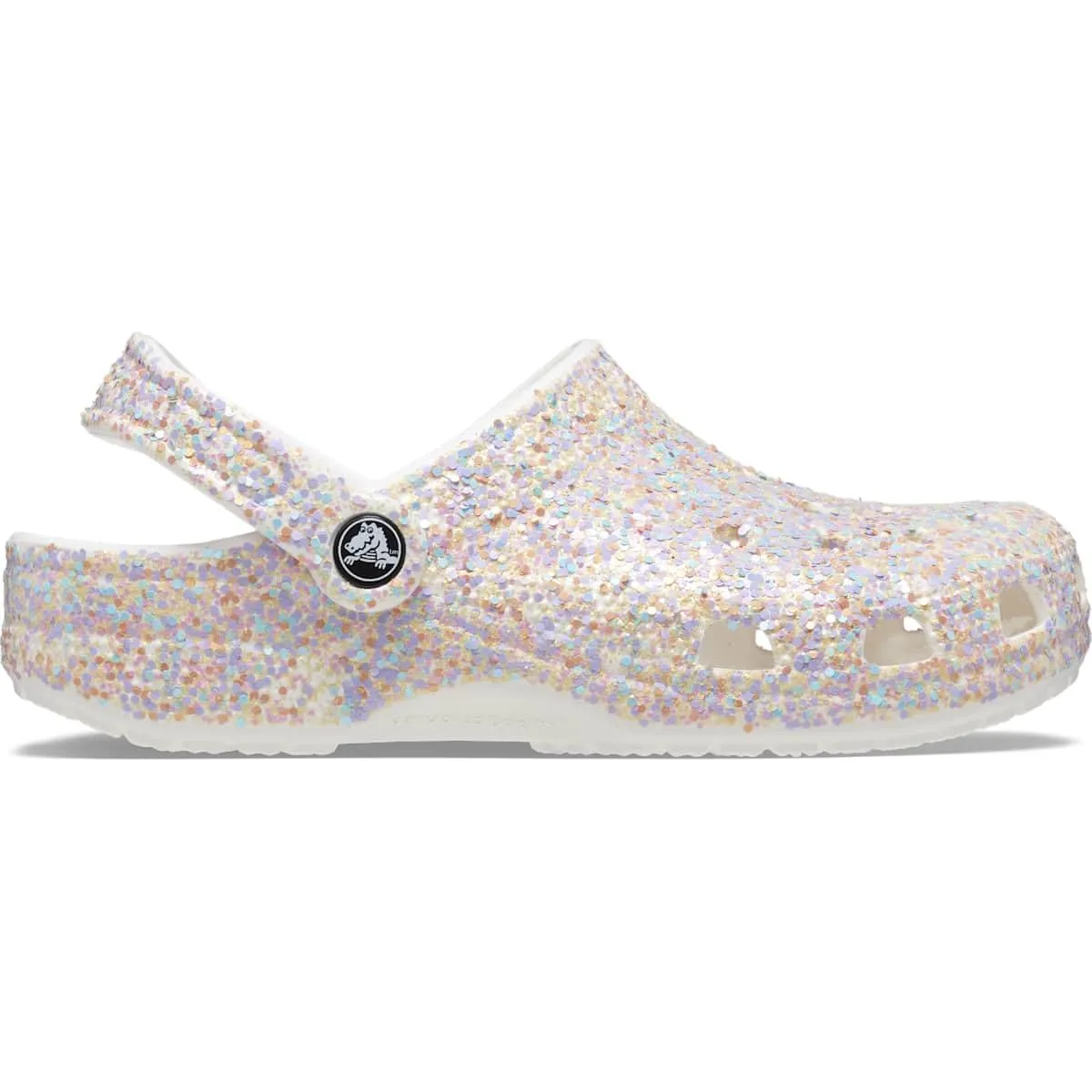Crocs Classic Rainbow Dye Clogs, Bianco/Multi, 10 Women/8 Men, 208106-94S-M2W4 - immagine 2