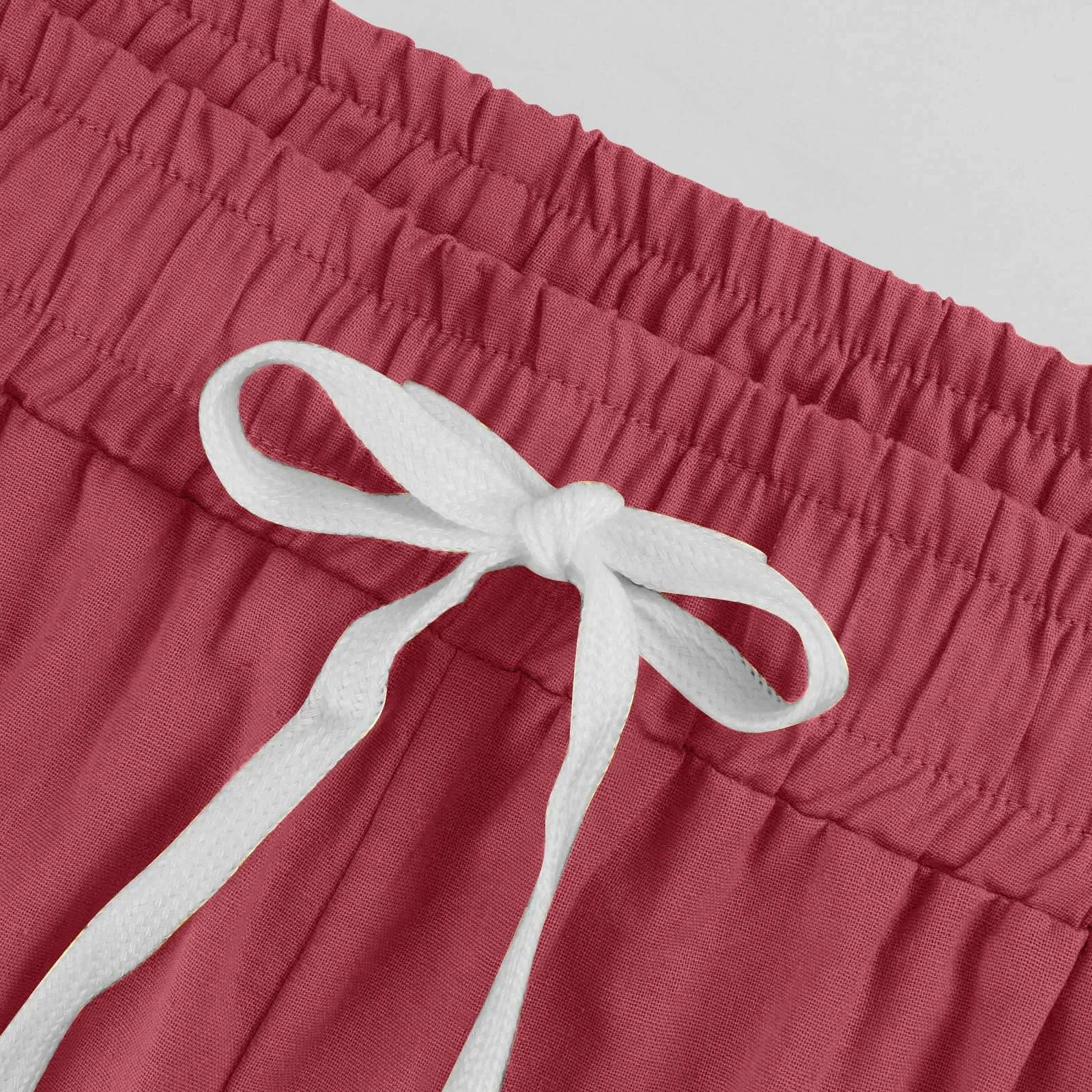 HEONSATI Pantalone Cropped Donna in Cotone e Lino Sportivi Casual Pinocchietti 3/4 Estivi a Gamba Larga Taglie Forti - immagine 5
