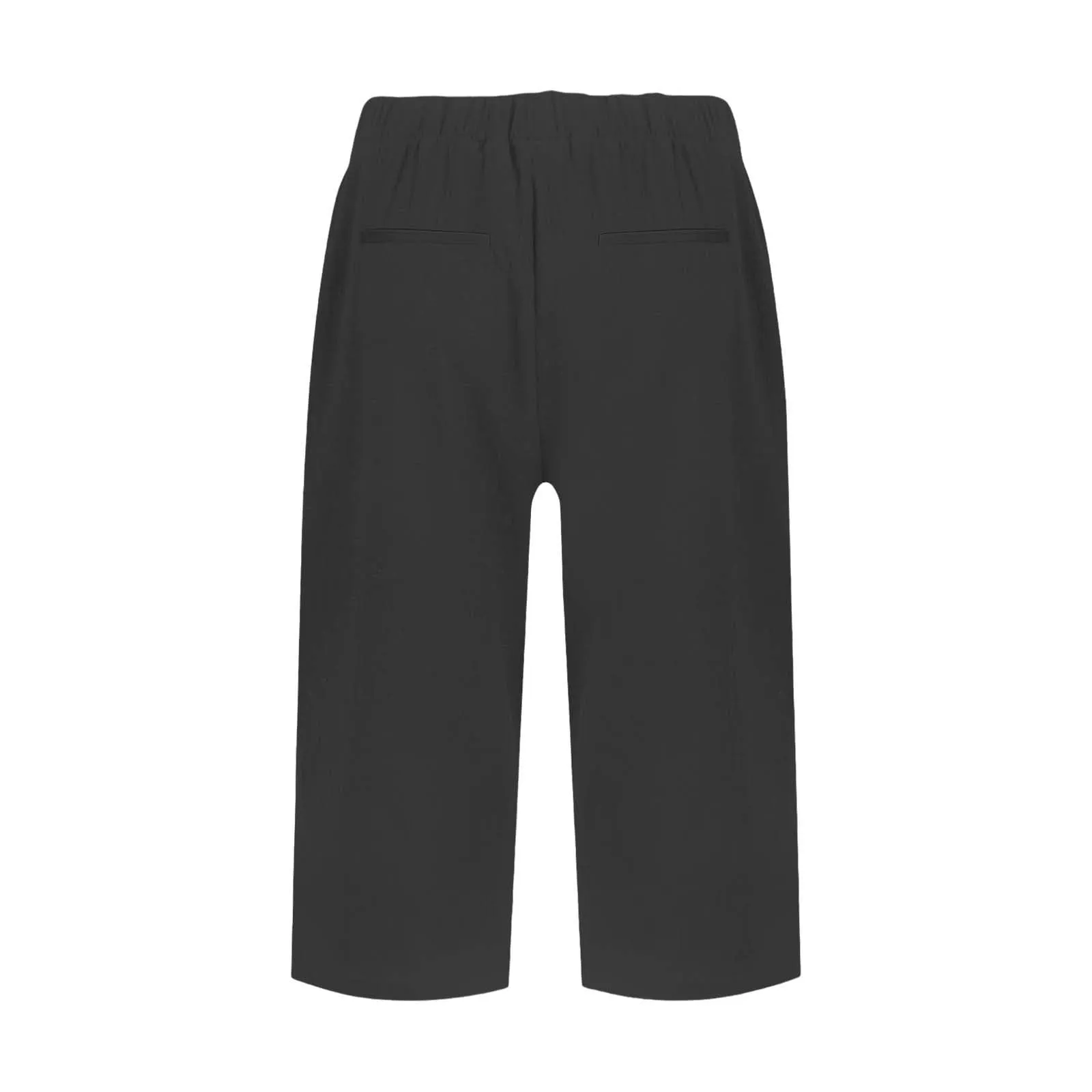 HEONSATI Pantaloni Donna 7/8 Capri in Cotone e Lino Gamba Dritta Cropped con Coulisse Regolabile - immagine 4