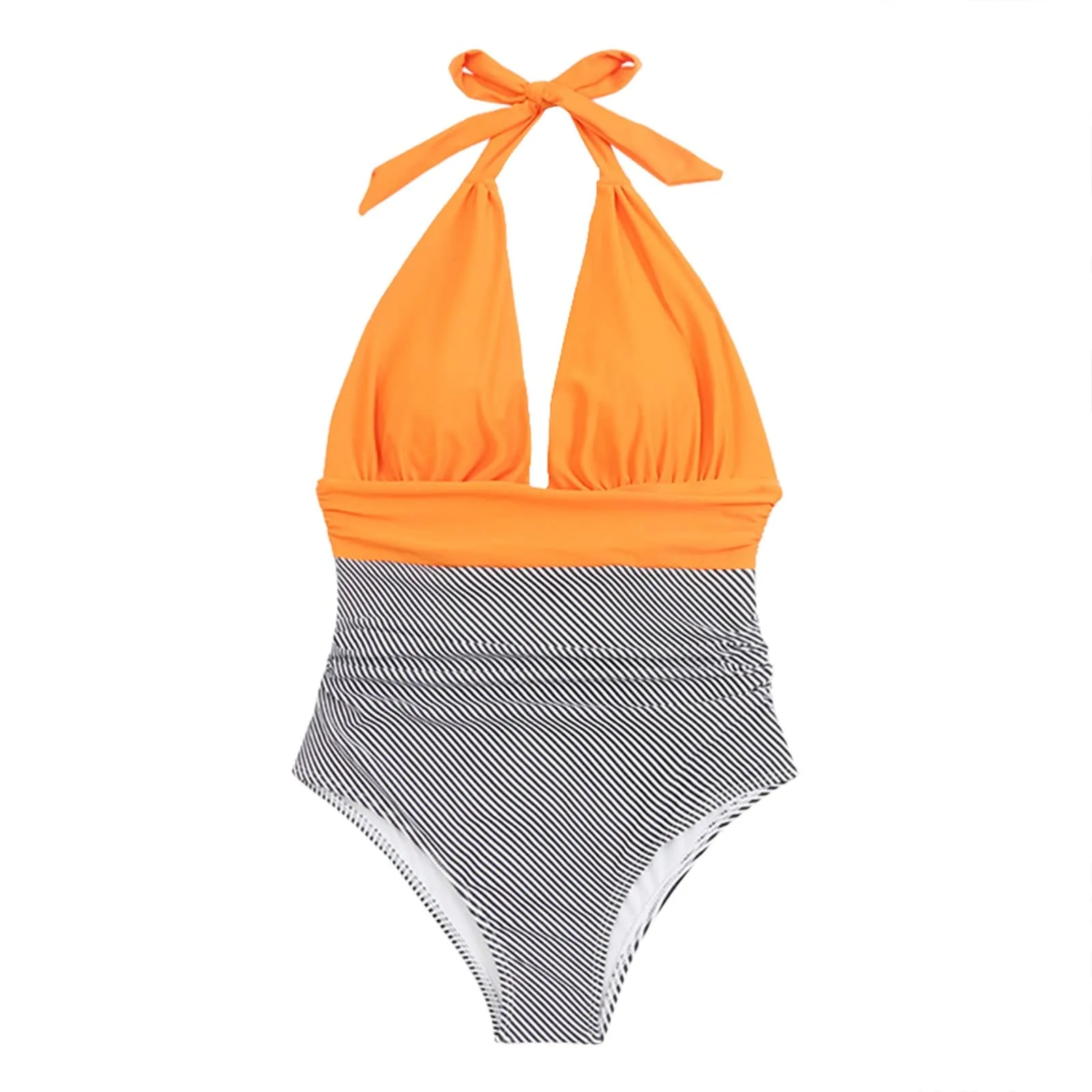 Costume Intero Donna Push Up Modellante con Scollo a V e Spalline Regolabili - immagine 5