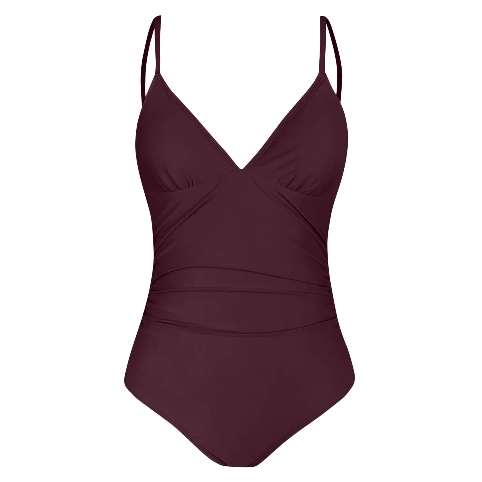 Costume Intero Donna Push Up Modellante con Scollo a V e Spalline Regolabili - immagine 6