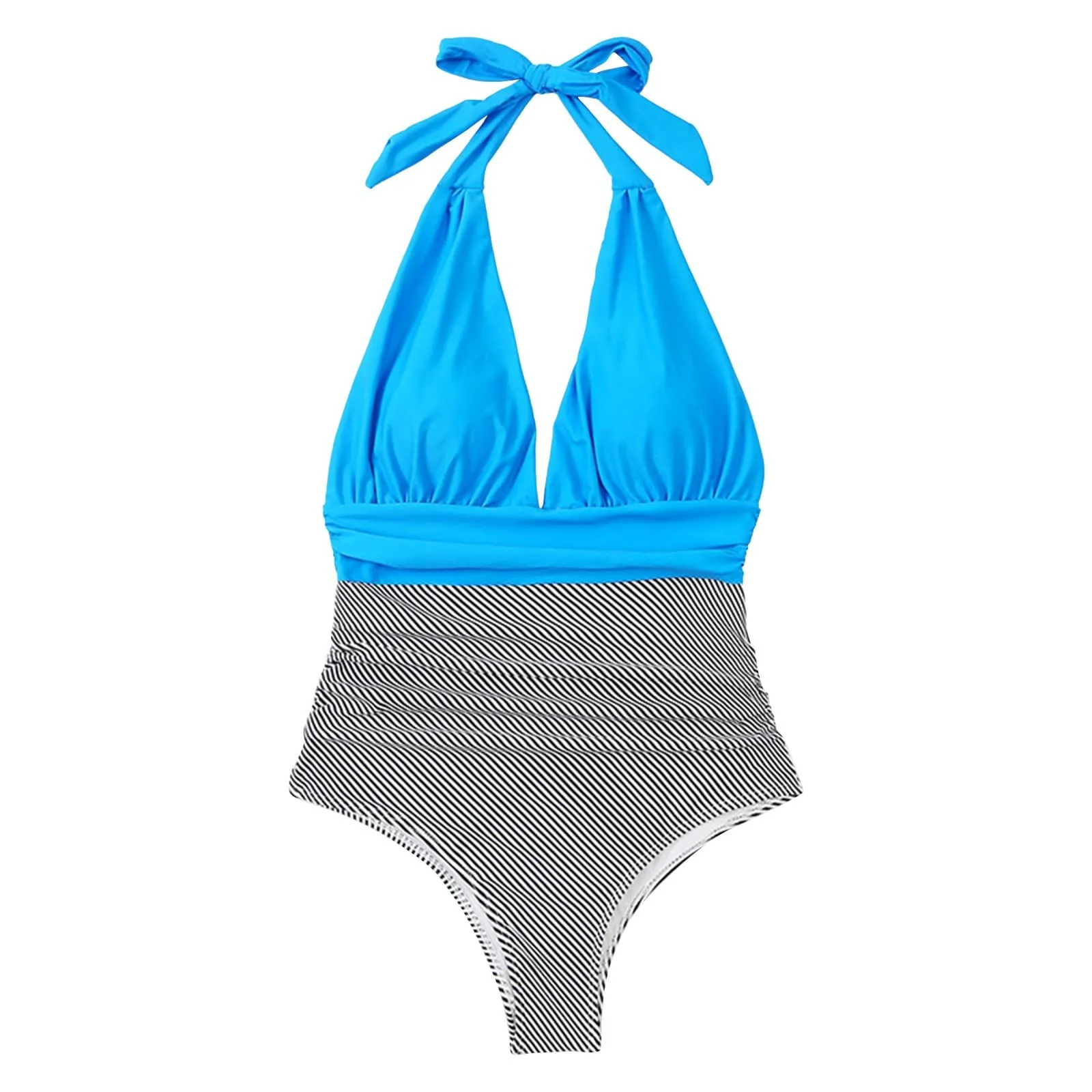 Costume Intero Donna Push Up Modellante con Scollo a V e Spalline Regolabili - immagine 5