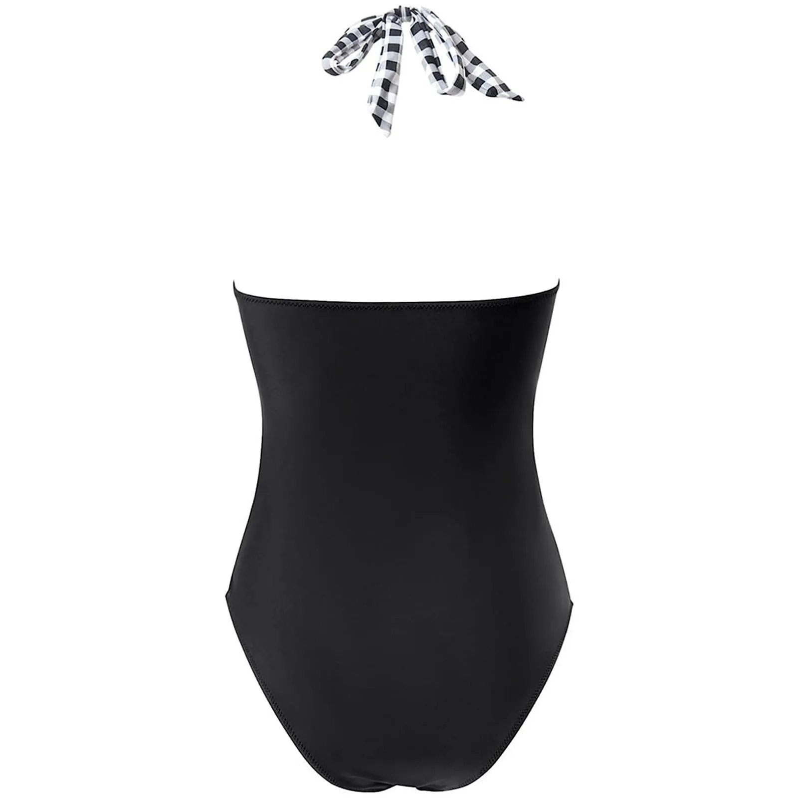 Generico Costume Intero Donna Push Up Modellante con Scollo a V e Spalline Regolabili, Stampe Retrò - immagine 5