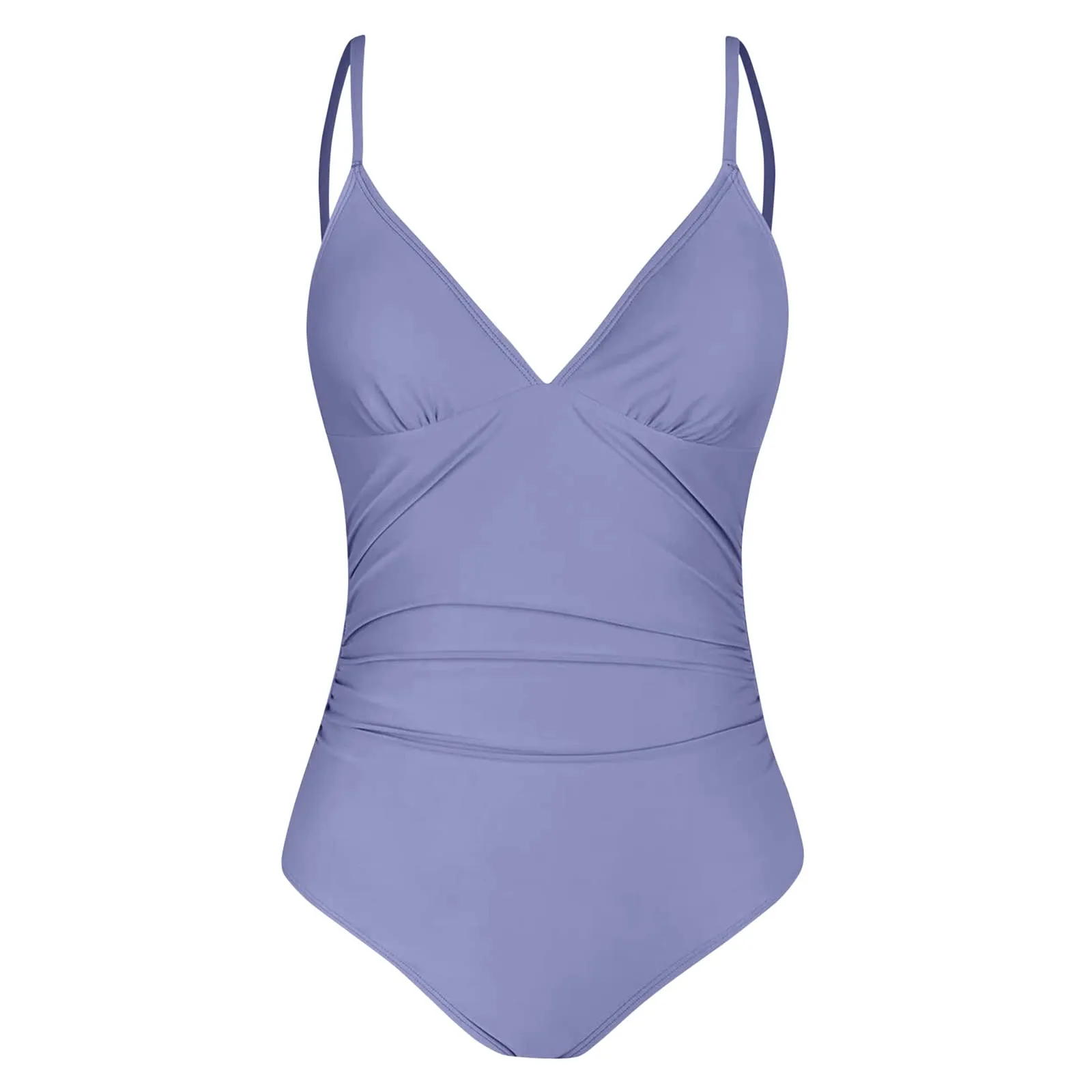 Costume Intero Donna Push Up Modellante con Scollo a V e Spalline Regolabili - immagine 6