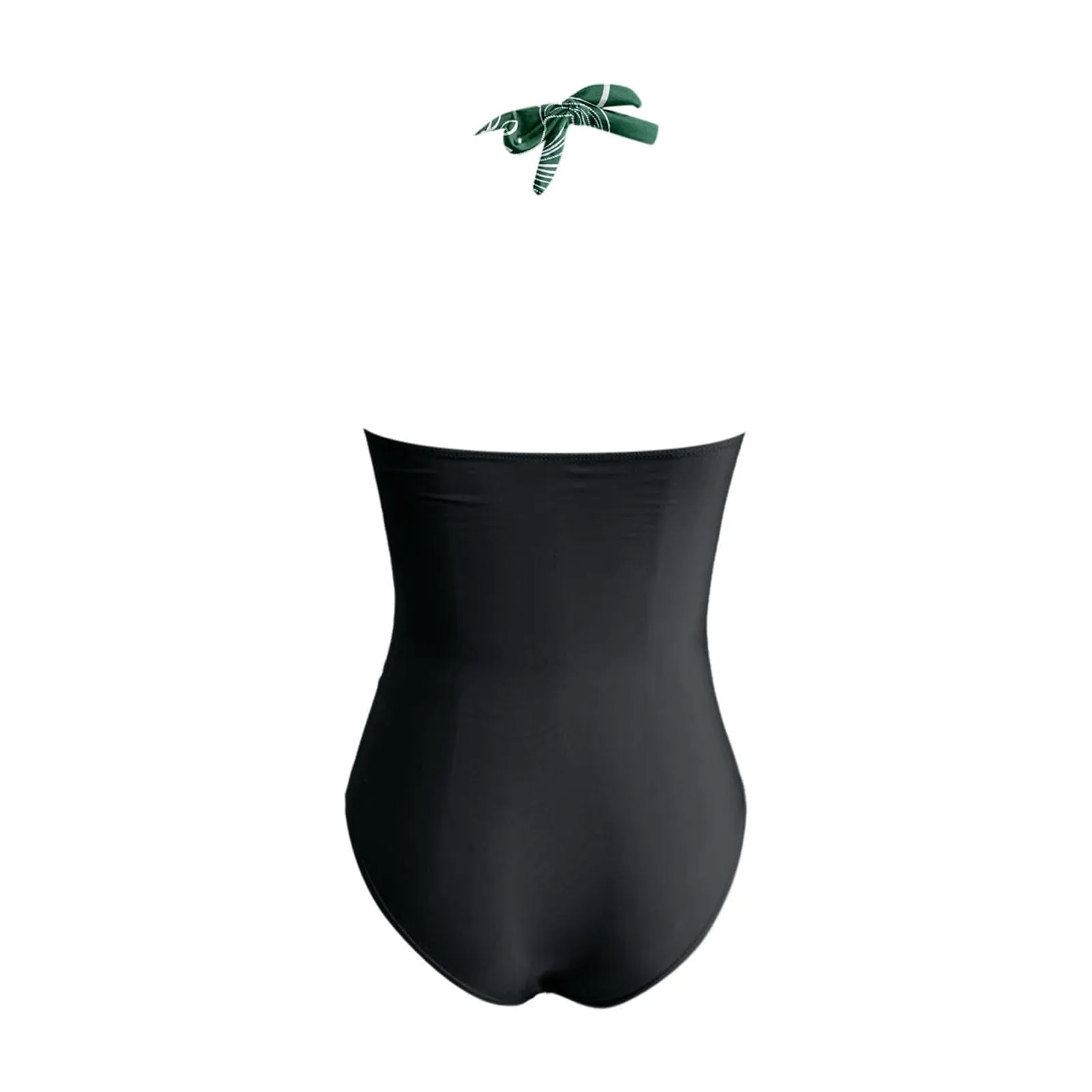 Generico Costume Intero Donna Push Up Modellante con Scollo a V e Stampe Retrò - immagine 5