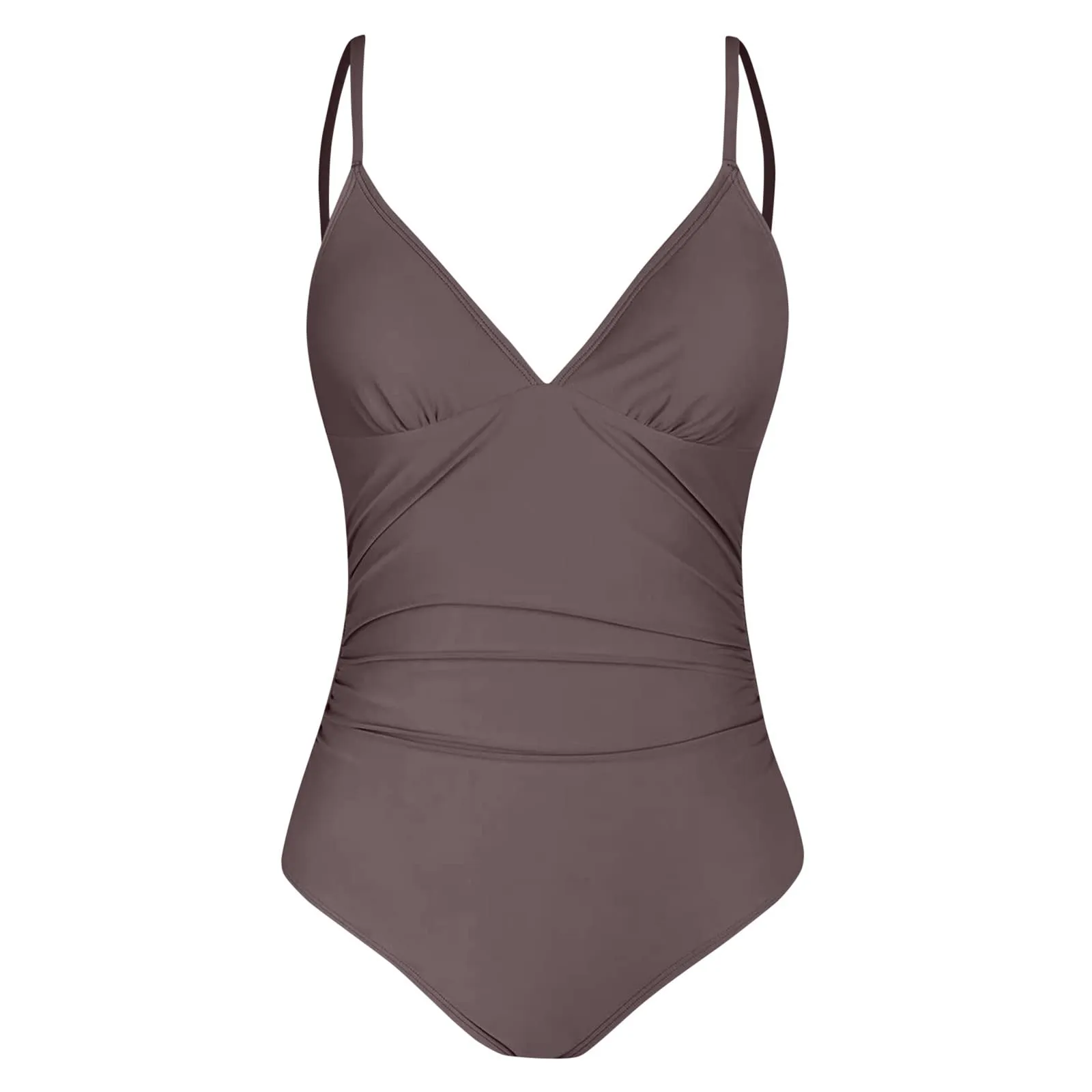 Costume Intero Donna Modellante Push Up con Scollo a V e Spalline Regolabili - immagine 6