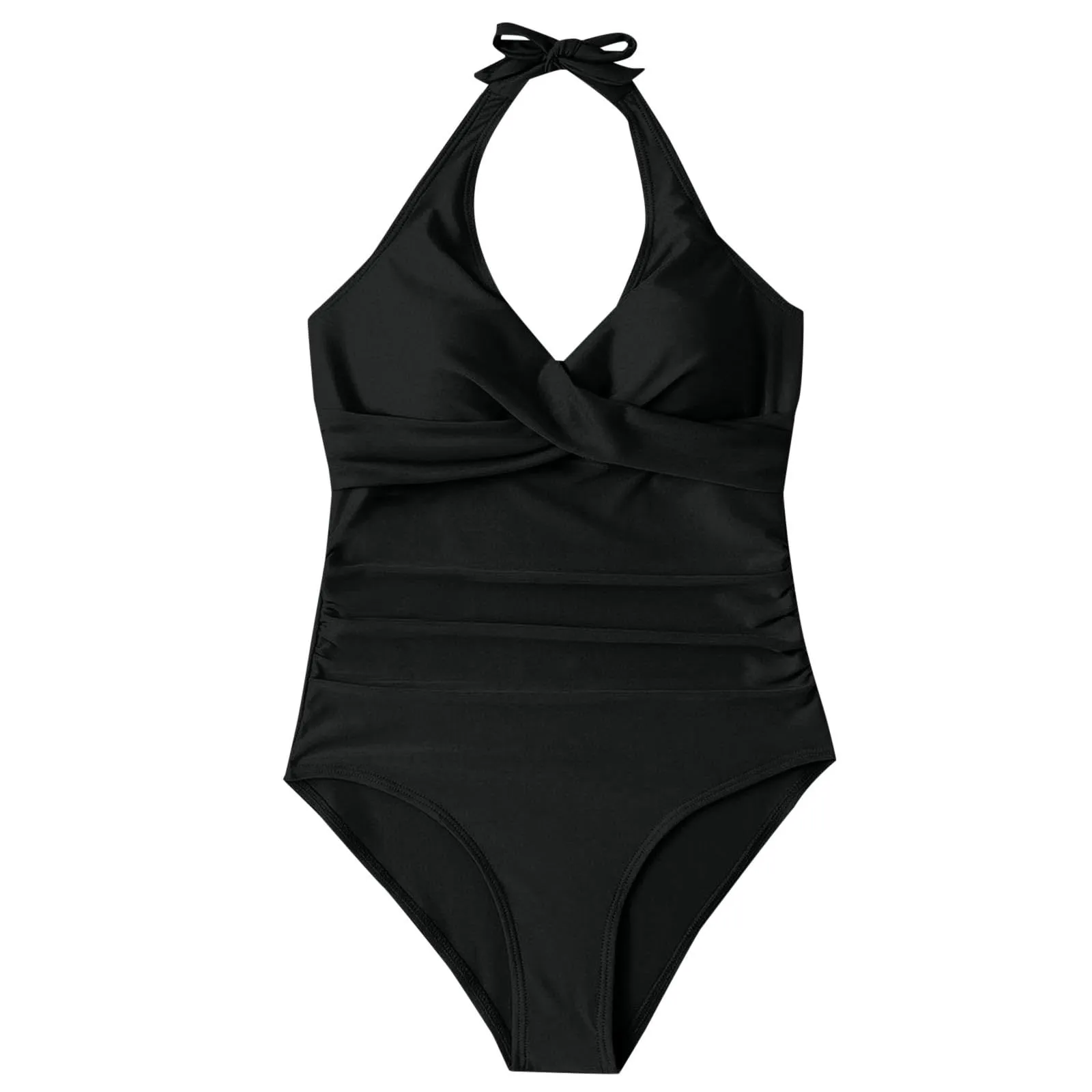 Generico Costume Intero Donna Push Up Modellante con Scollo a V e Spalline Regolabili - immagine 3