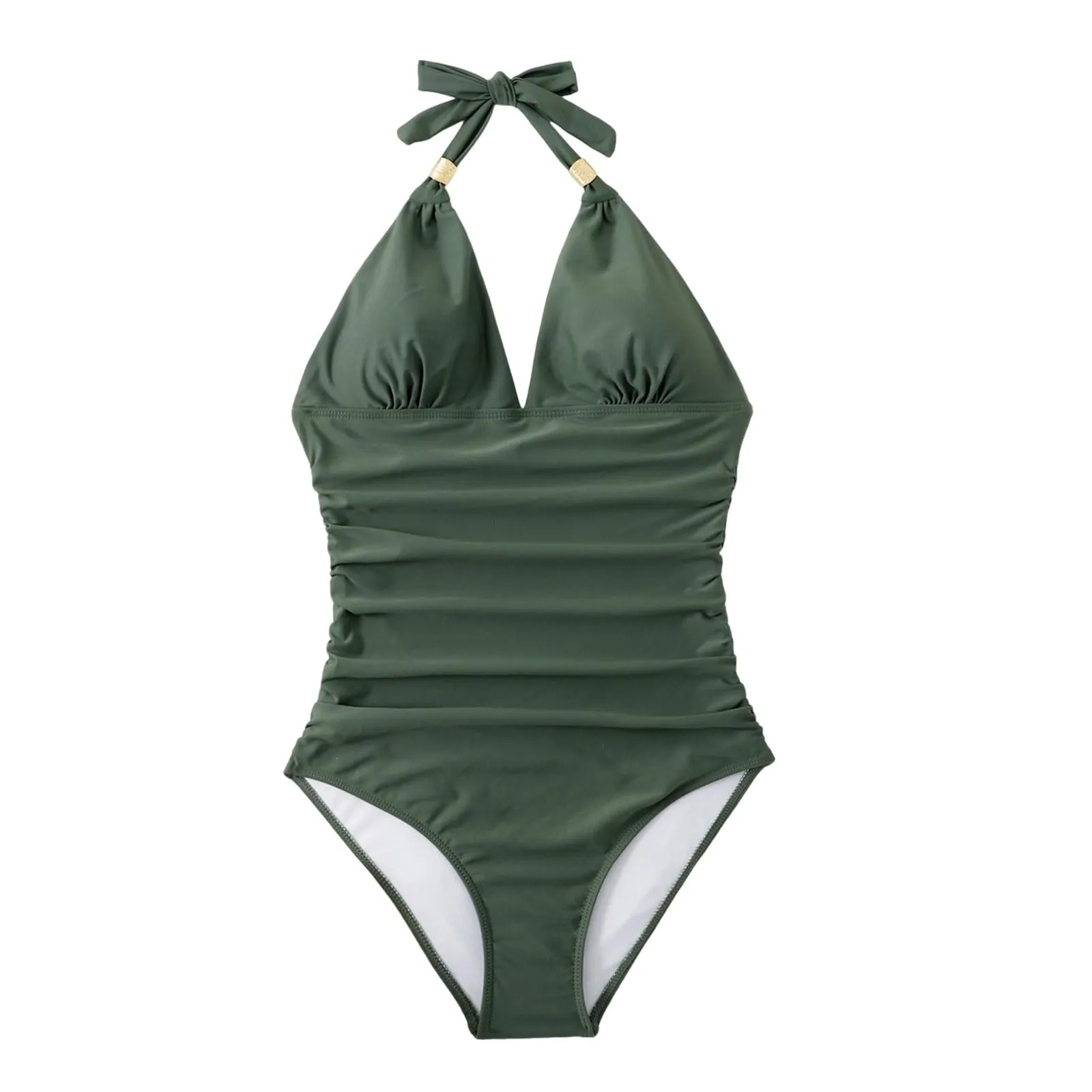 Generico Costume Intero Donna Push Up Modellante con Scollo a V e Spalline Regolabili - immagine 1
