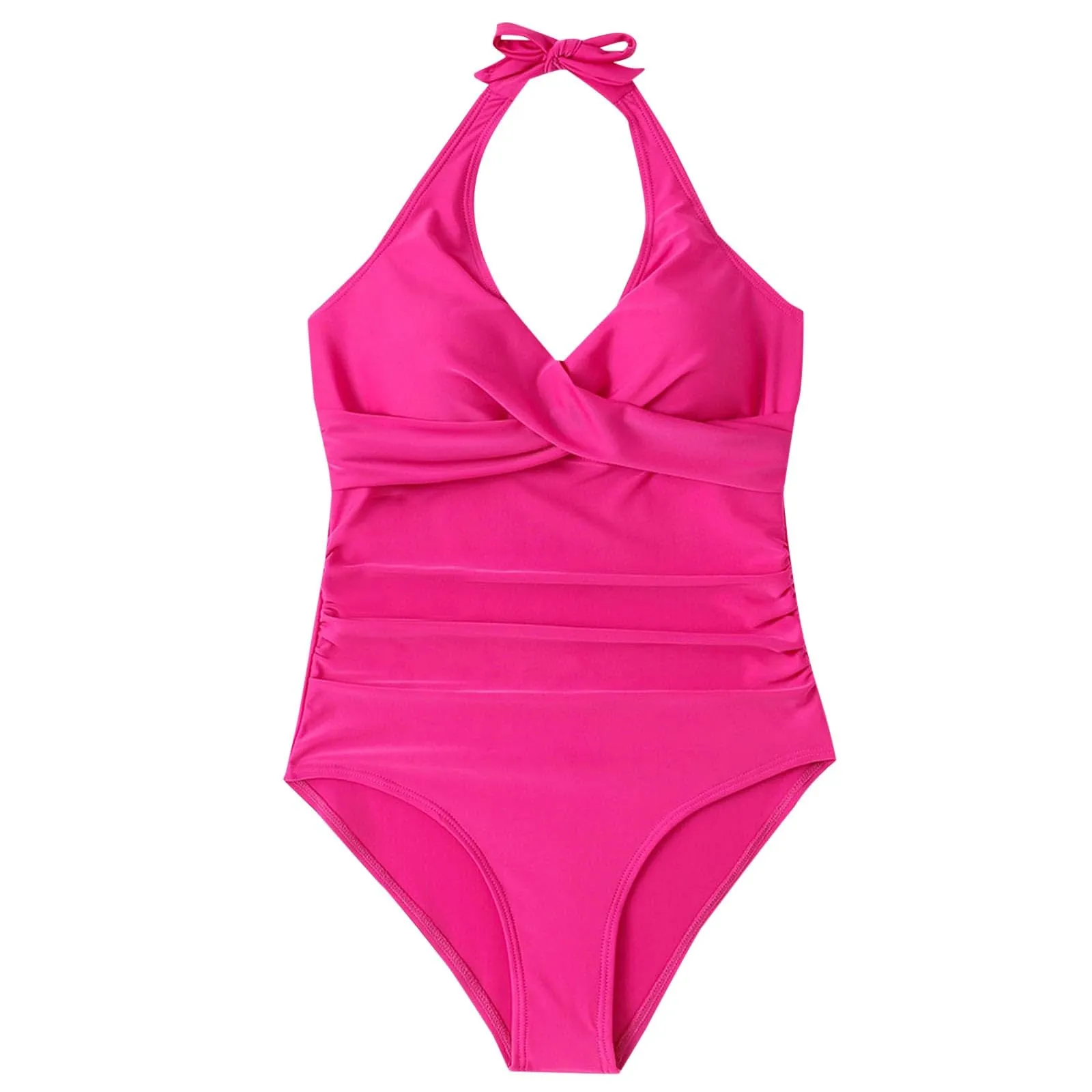 Costume Intero Donna Push Up Modellante con Scollo a V e Spalline Regolabili - immagine 3