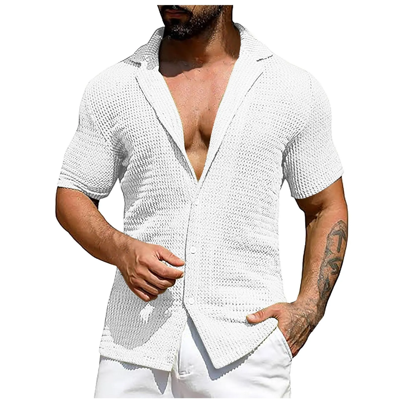 Generico T-Shirt Uomo Manica Lunga in Cotone Nera - immagine 1