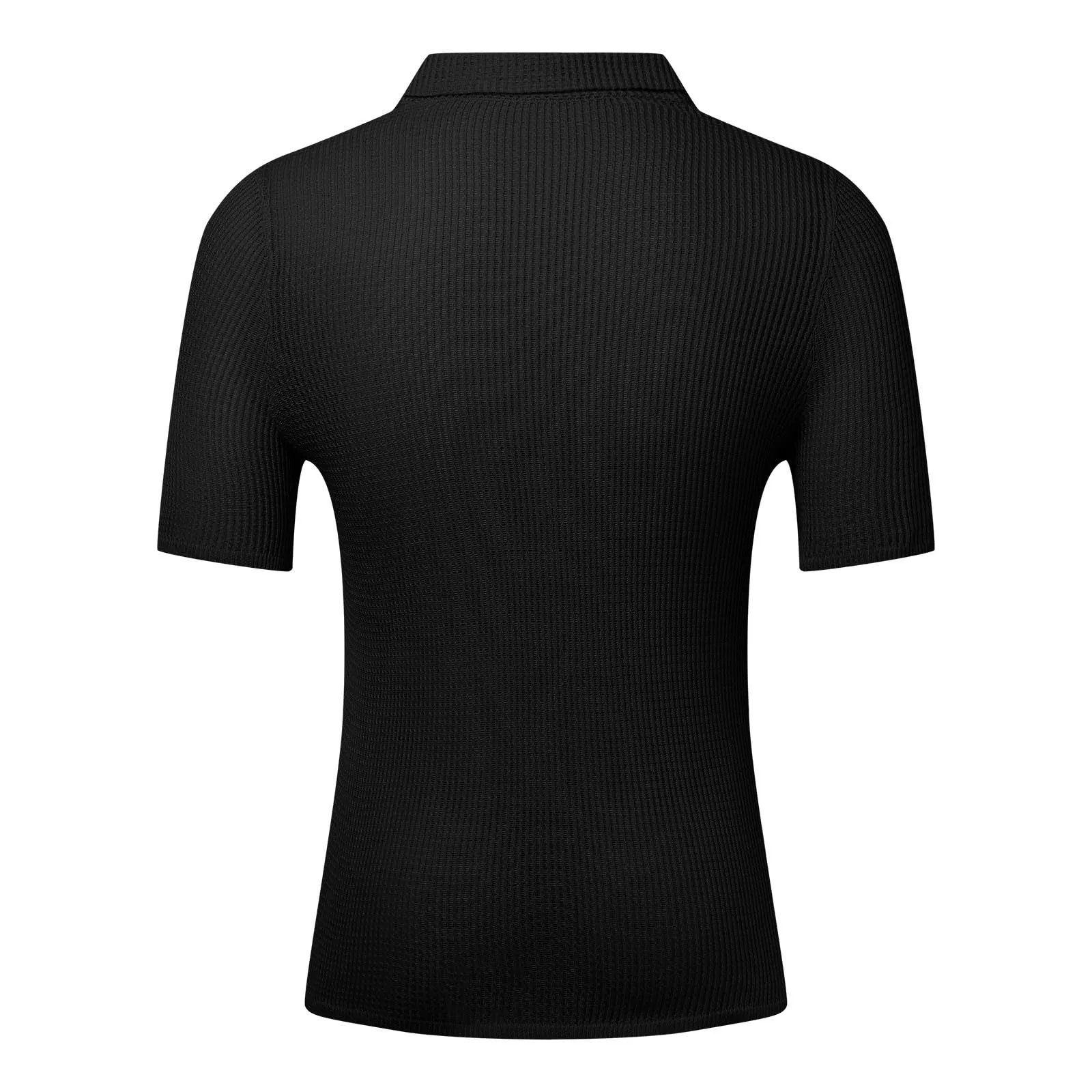 Generico T-Shirt Uomo in Cotone Maniche Lunghe Bianco - immagine 3