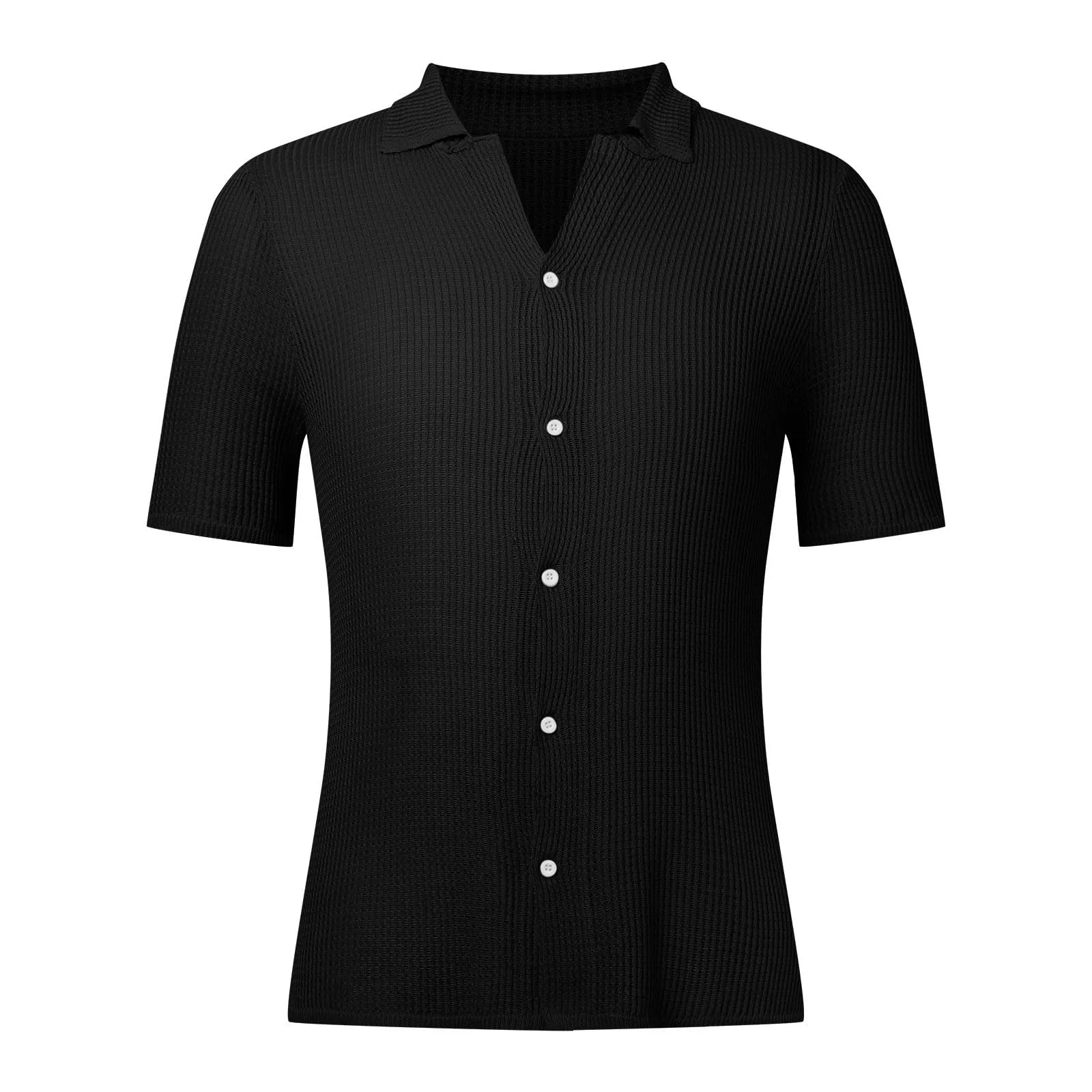 Generico T-Shirt Uomo in Cotone Maniche Lunghe Bianco - immagine 4