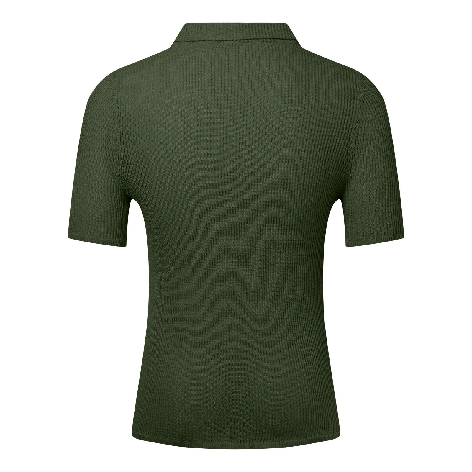 Generico Maglietta Uomo Slim Fit Maniche Lunghe Bianca - immagine 4