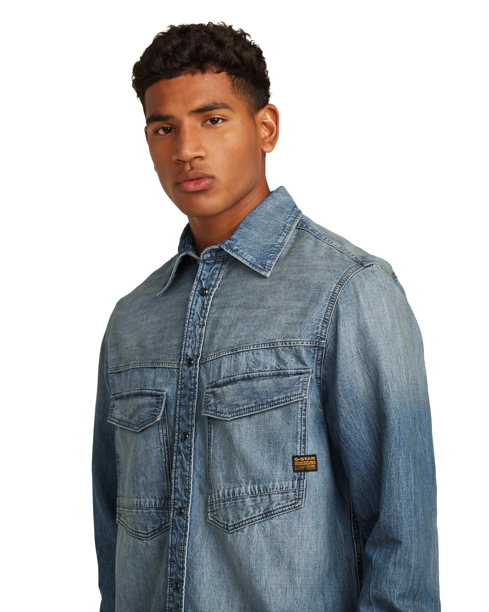 G-Star Men's Dakota Regular Shirt - Blue, Size S - immagine 3