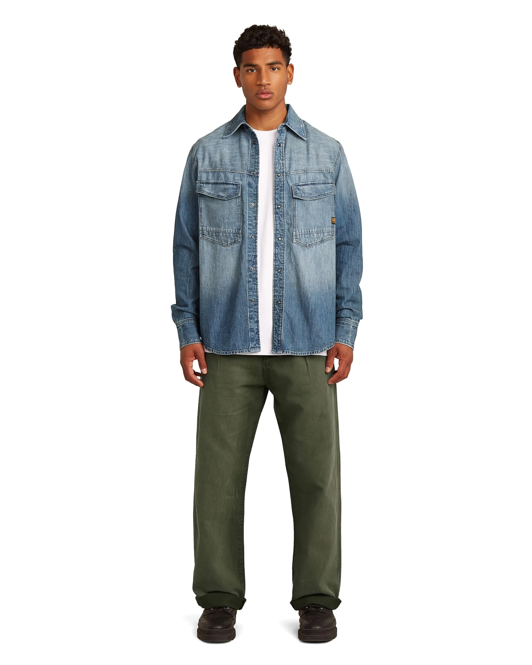 G-Star Men's Dakota Regular Shirt - Blue, Size S - immagine 4