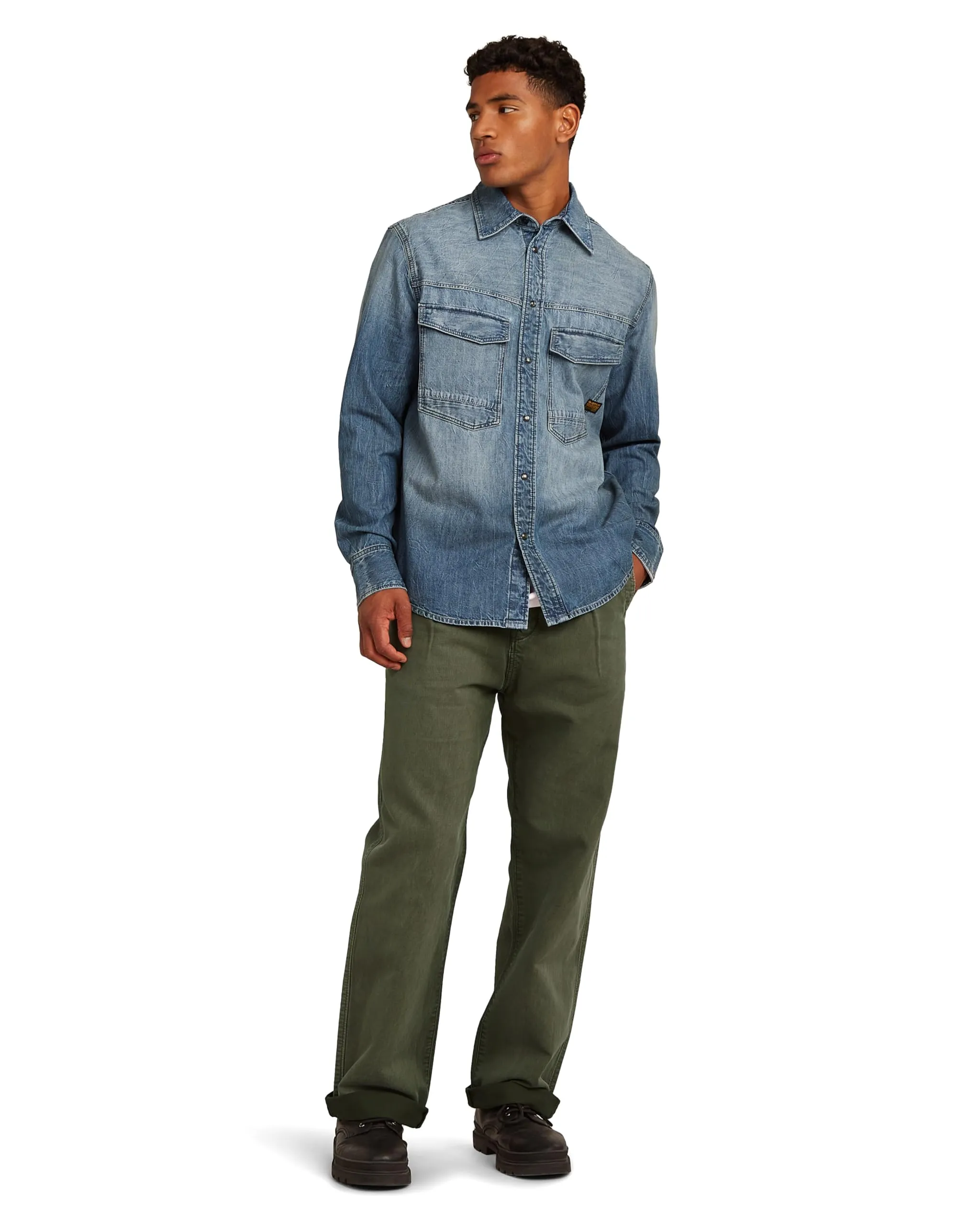 G-Star Men's Dakota Regular Shirt - Blue, Size S - immagine 6