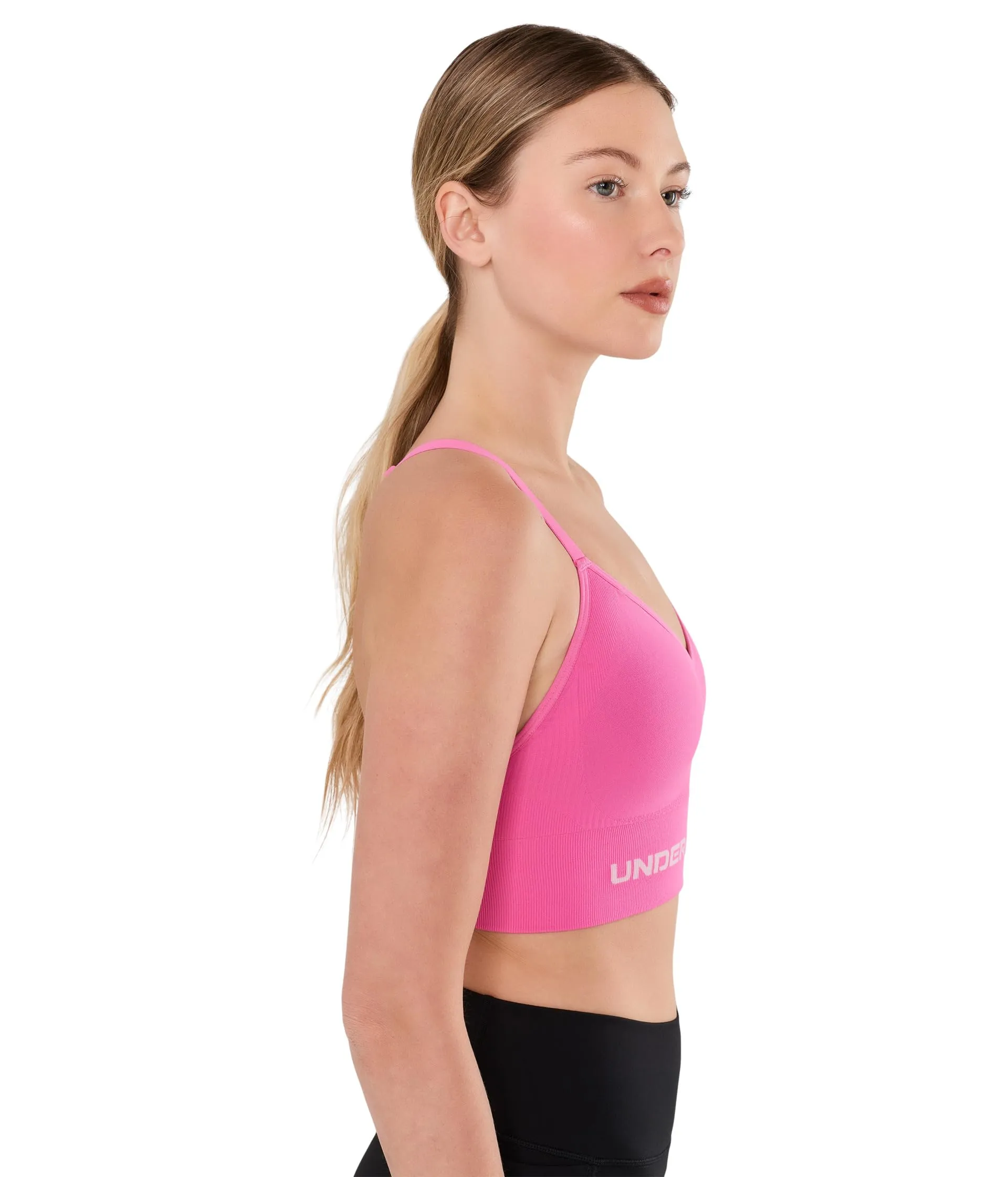 Under Armour Vanish Seamless Low Bra - Pink Frenzy, Small - immagine 3