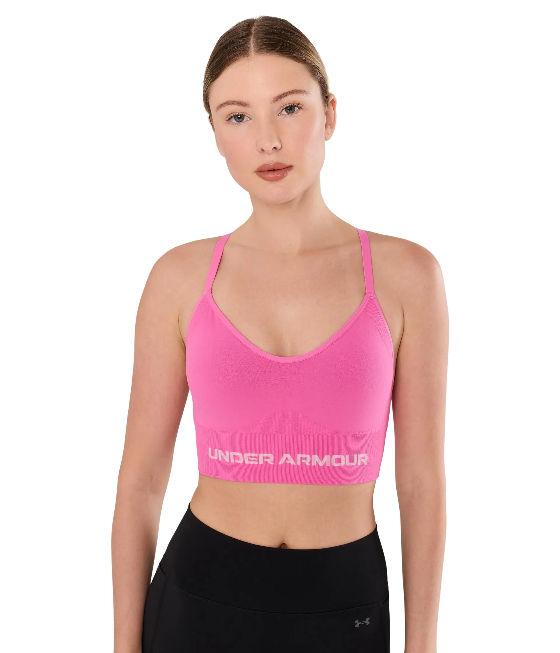 Under Armour Vanish Seamless Low Bra - Pink Frenzy, Large - immagine 1