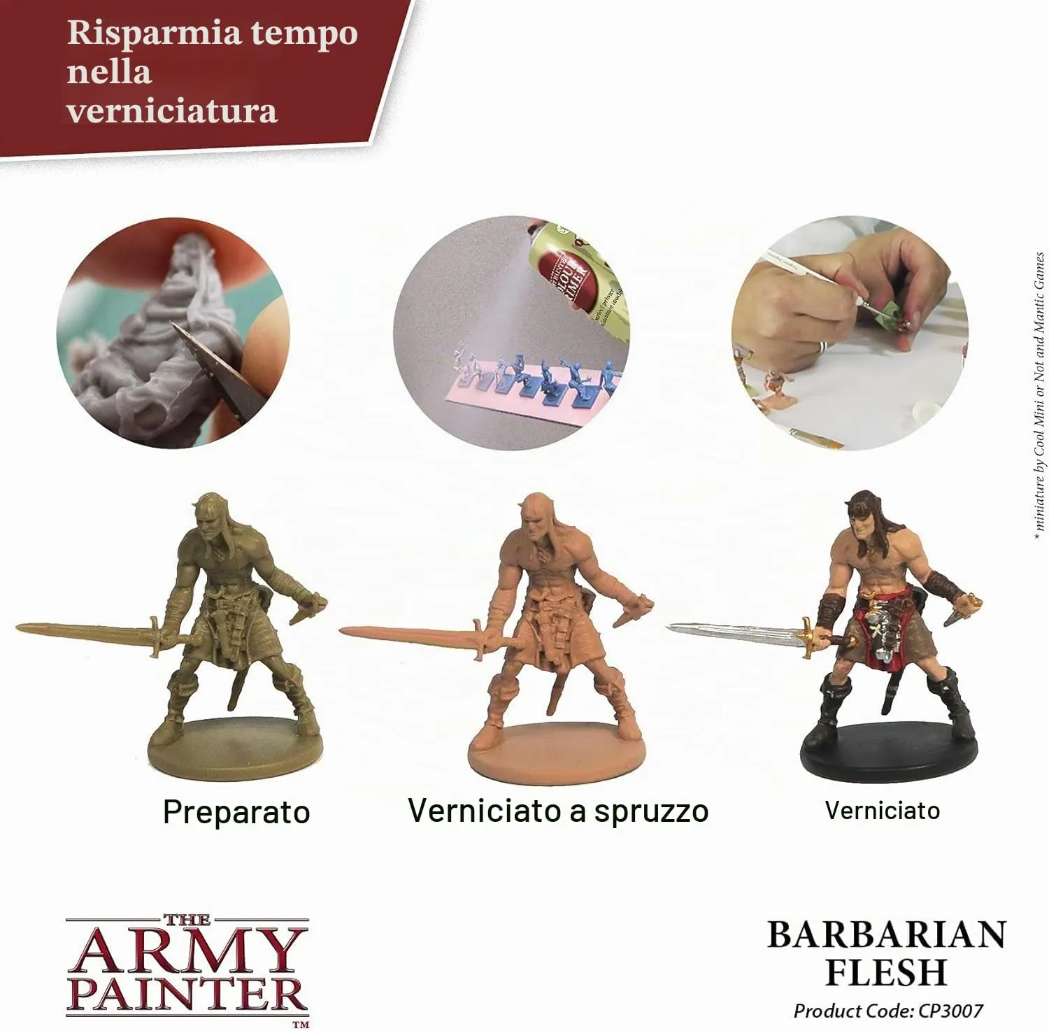 The Army Painter Colour Primer Spray Acrylic Barbarian Flesh 400 ml - immagine 2