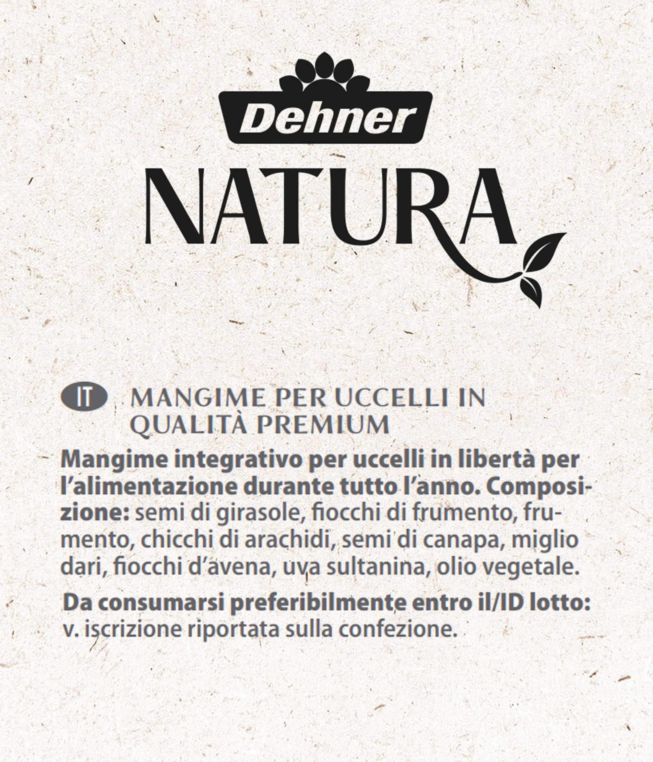 Dehner Natura Premium Mangime per Uccelli Selvatici con Arachidi e Semi di Girasole, Secchiello 3 kg - immagine 3