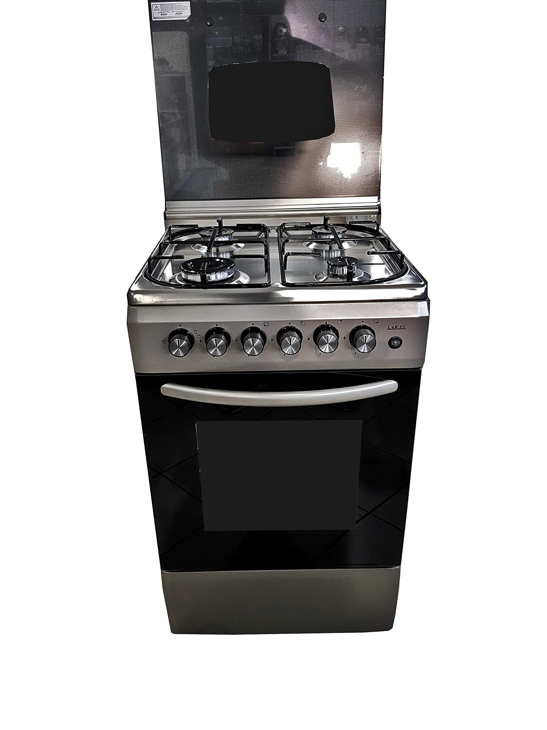 Lar.el Cucina 50x50 Forno a Gas con Grill Elettrico Inox Coperchio in Vetro CUC.L5005VX - immagine 3