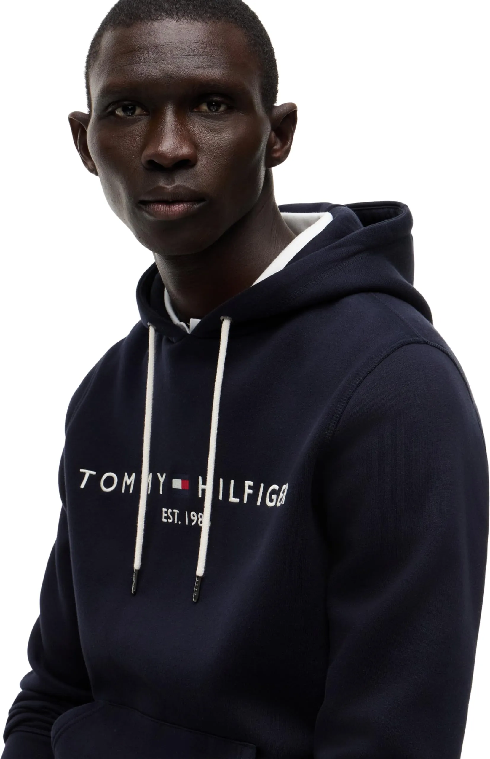 Tommy Hilfiger Core Tommy Logo Hoodie, Blu (Sky Captain), L - immagine 5
