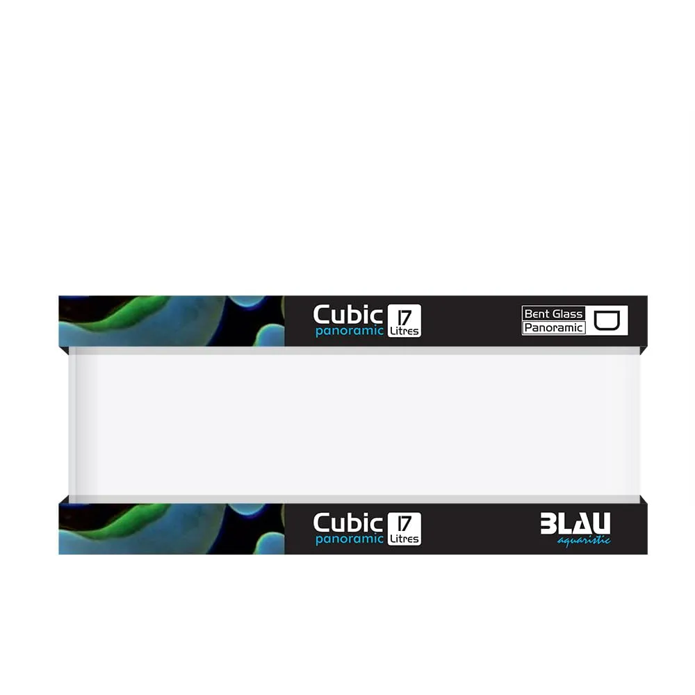 Blau Aquaristic Cubic Panoramic Aquarium 45x24x16 cm 17L - immagine 1
