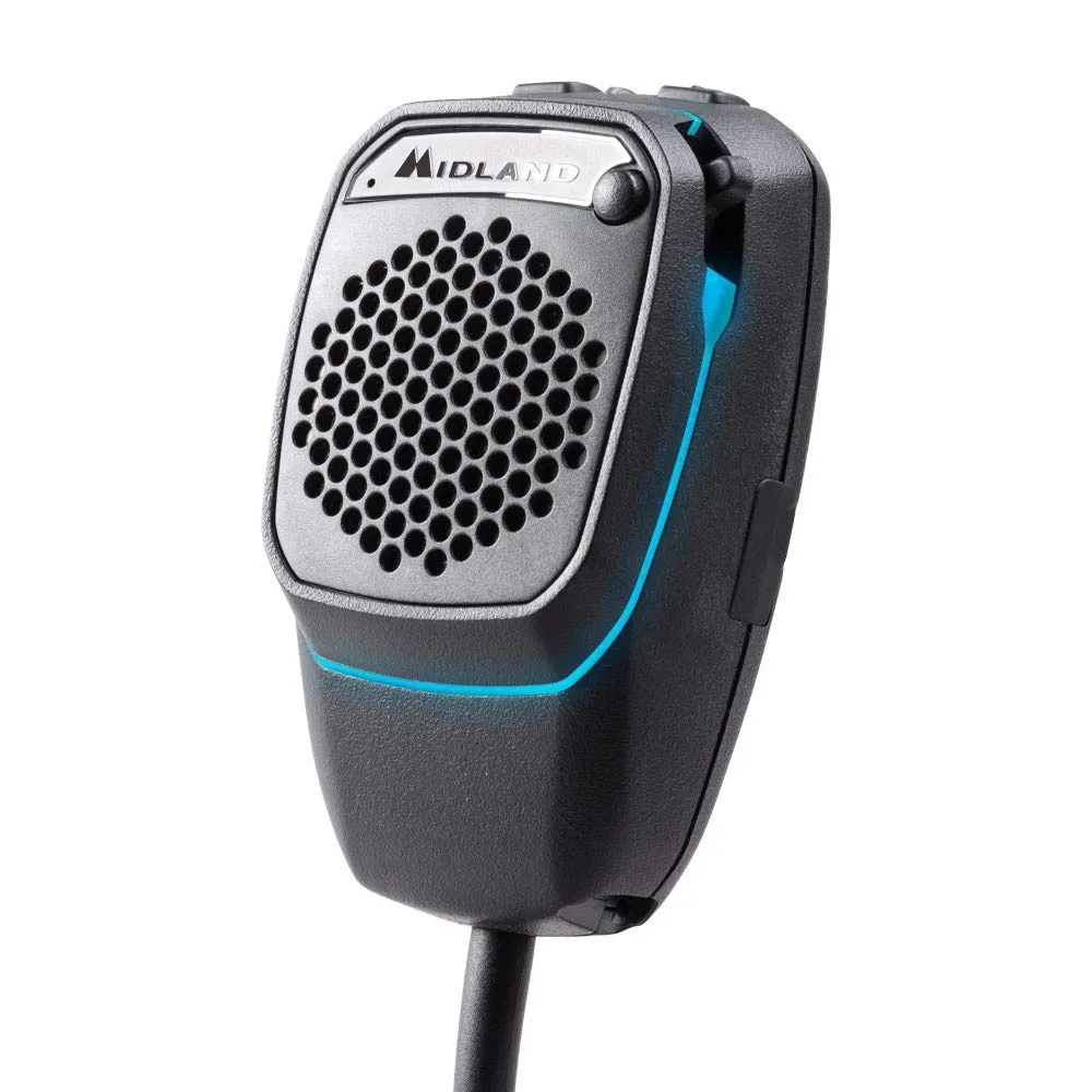 Midland Dual Mike Microfono CB Digitale Bluetooth 6 Pin con PTT Analogico, Speaker e DSP - immagine 1