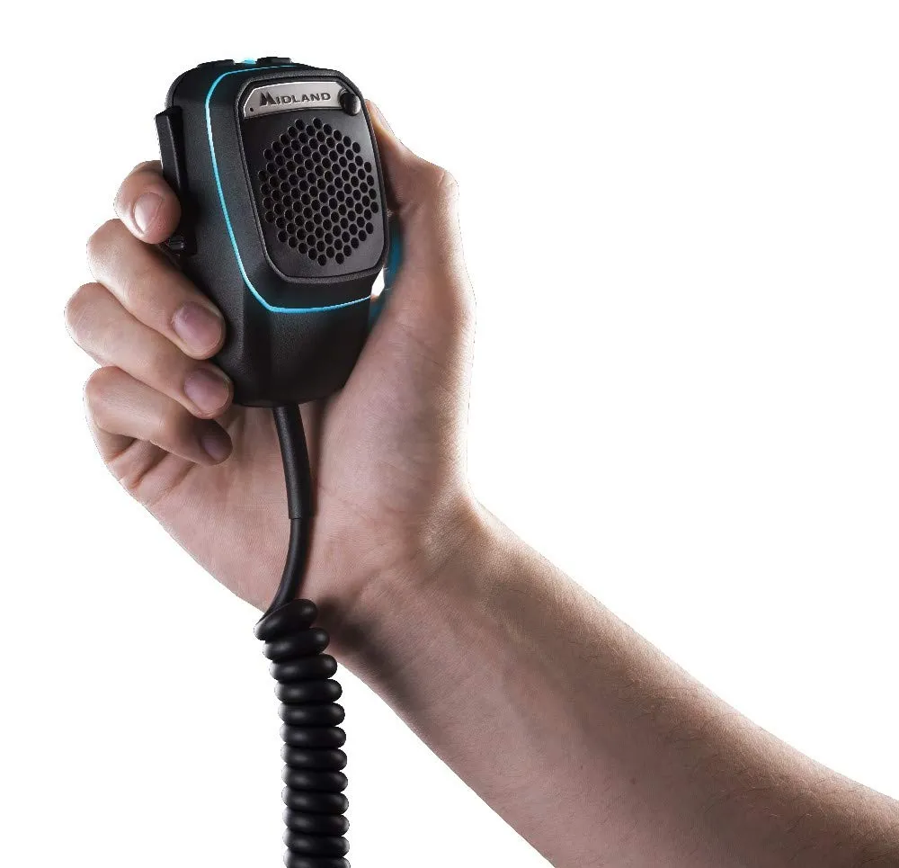 Midland Dual Mike Microfono CB Digitale Bluetooth 6 Pin con PTT Analogico, Speaker e DSP - immagine 4