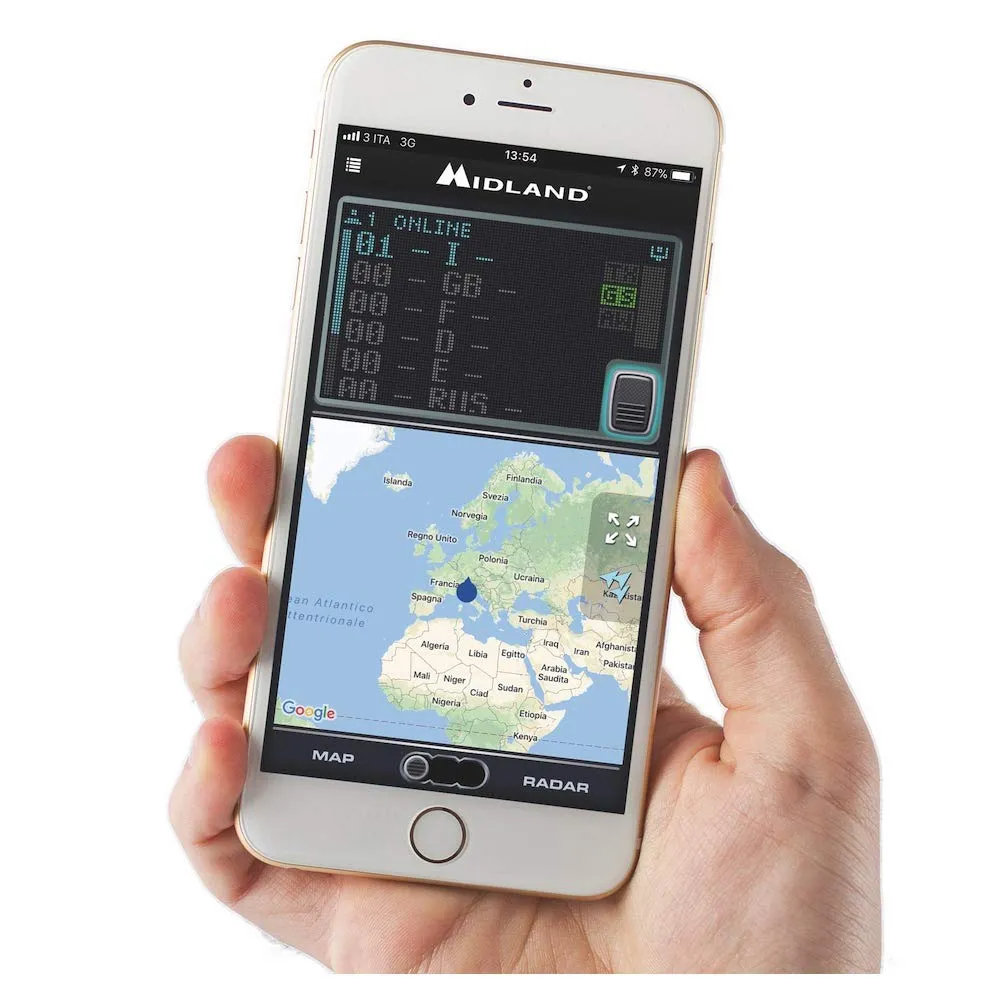 Midland Dual Mike Microfono CB Digitale Bluetooth 6 Pin con PTT Analogico, Speaker e DSP - immagine 7