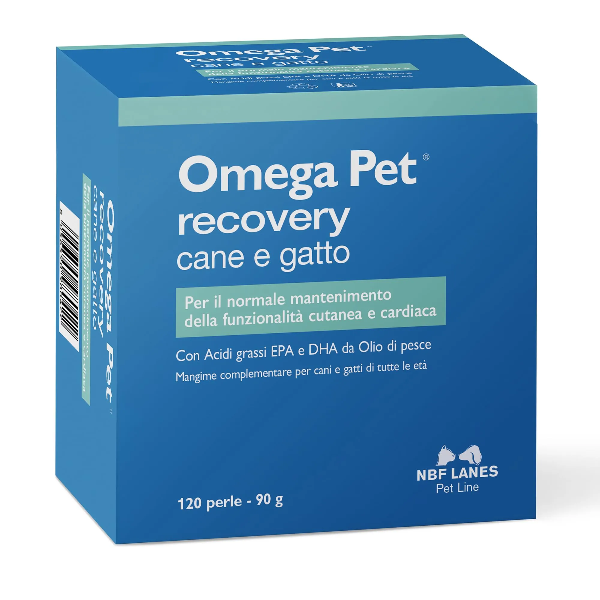 NBF Lanes Omega Pet per Cani e Gatti, 120 Perle - immagine 1